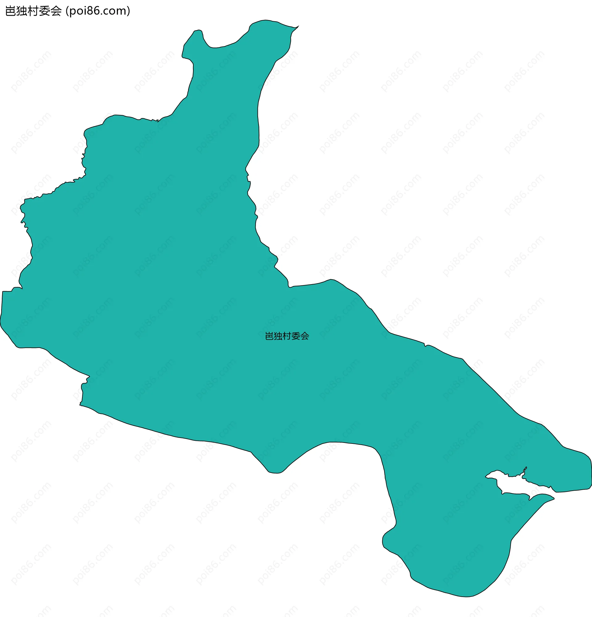 岜独村委会边界地图