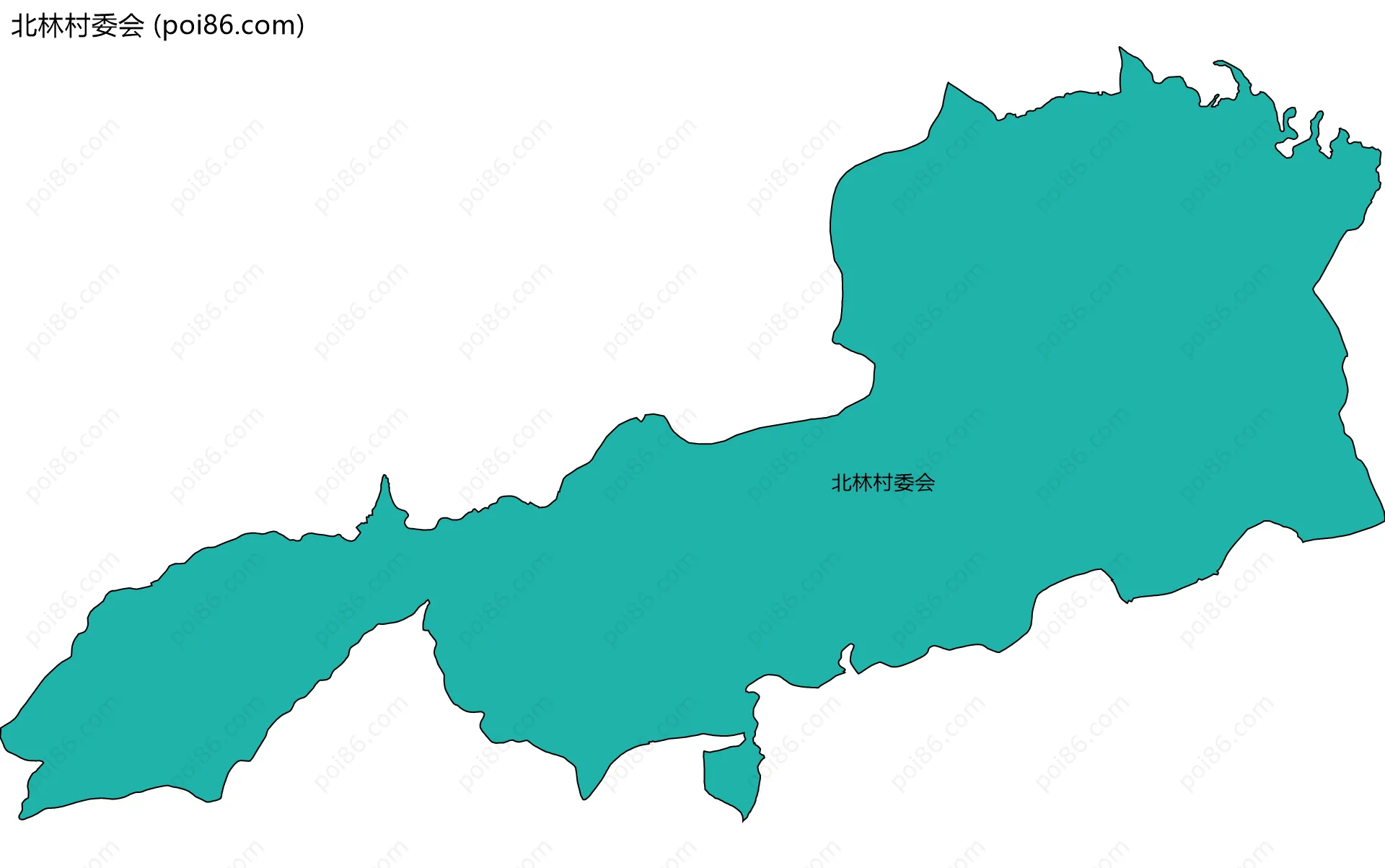 北林村委会边界地图