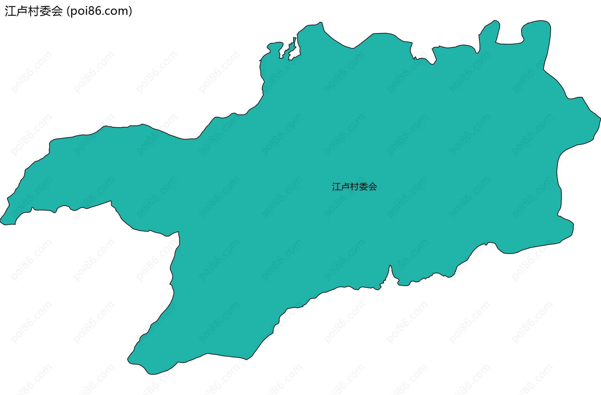 江卢村委会边界地图