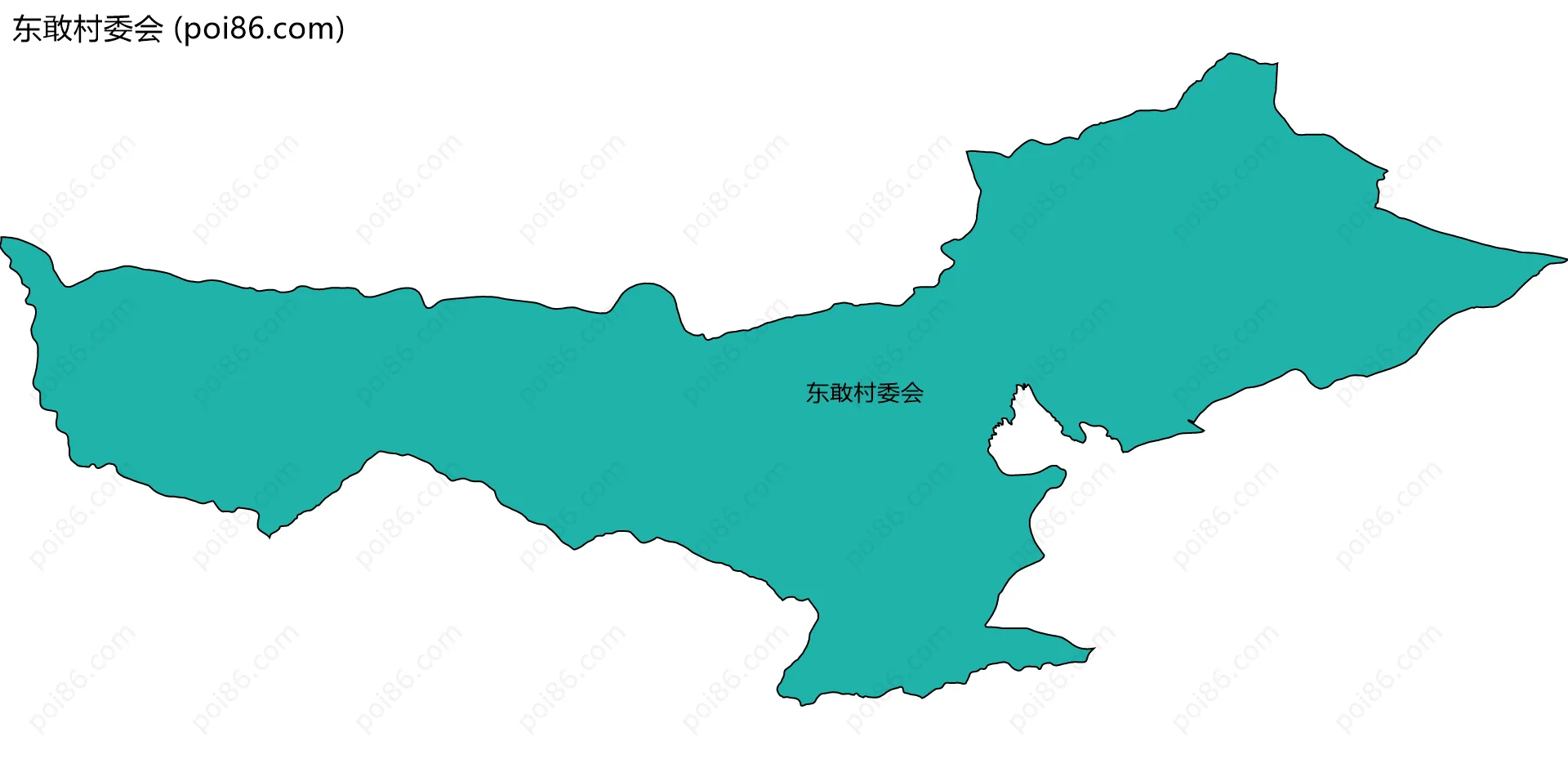 东敢村委会边界地图