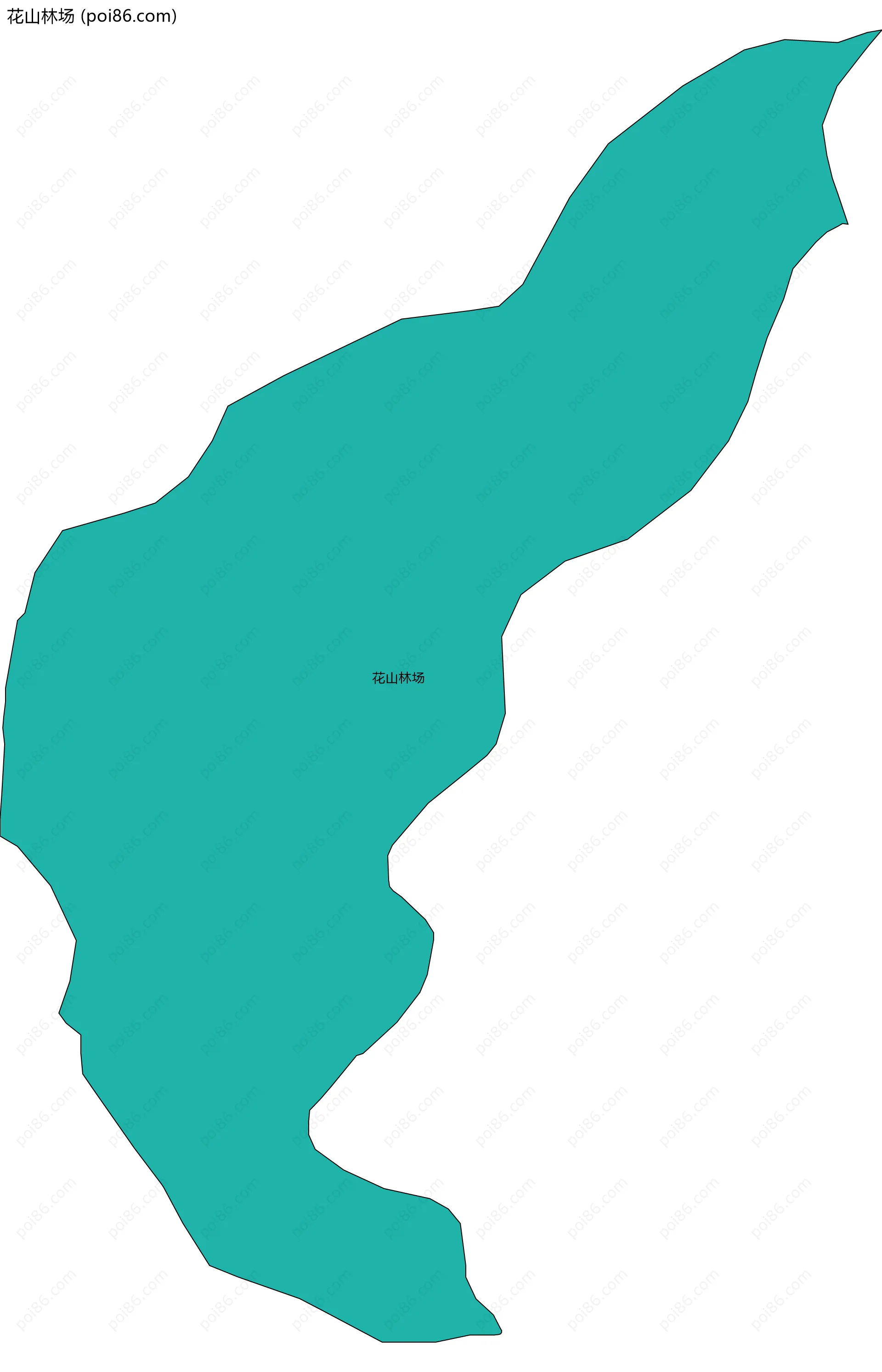 花山林场边界地图