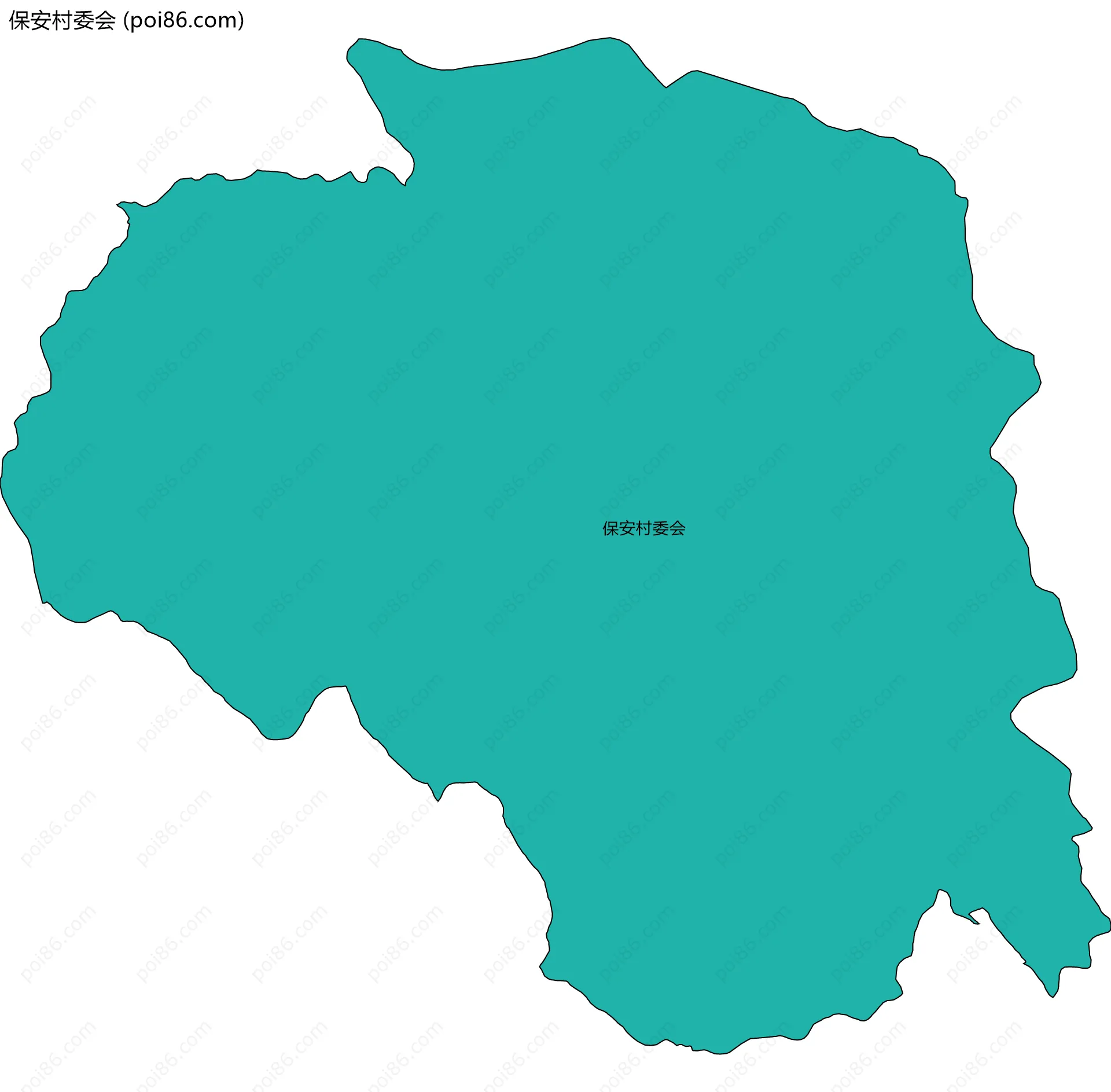 保安村委会边界地图