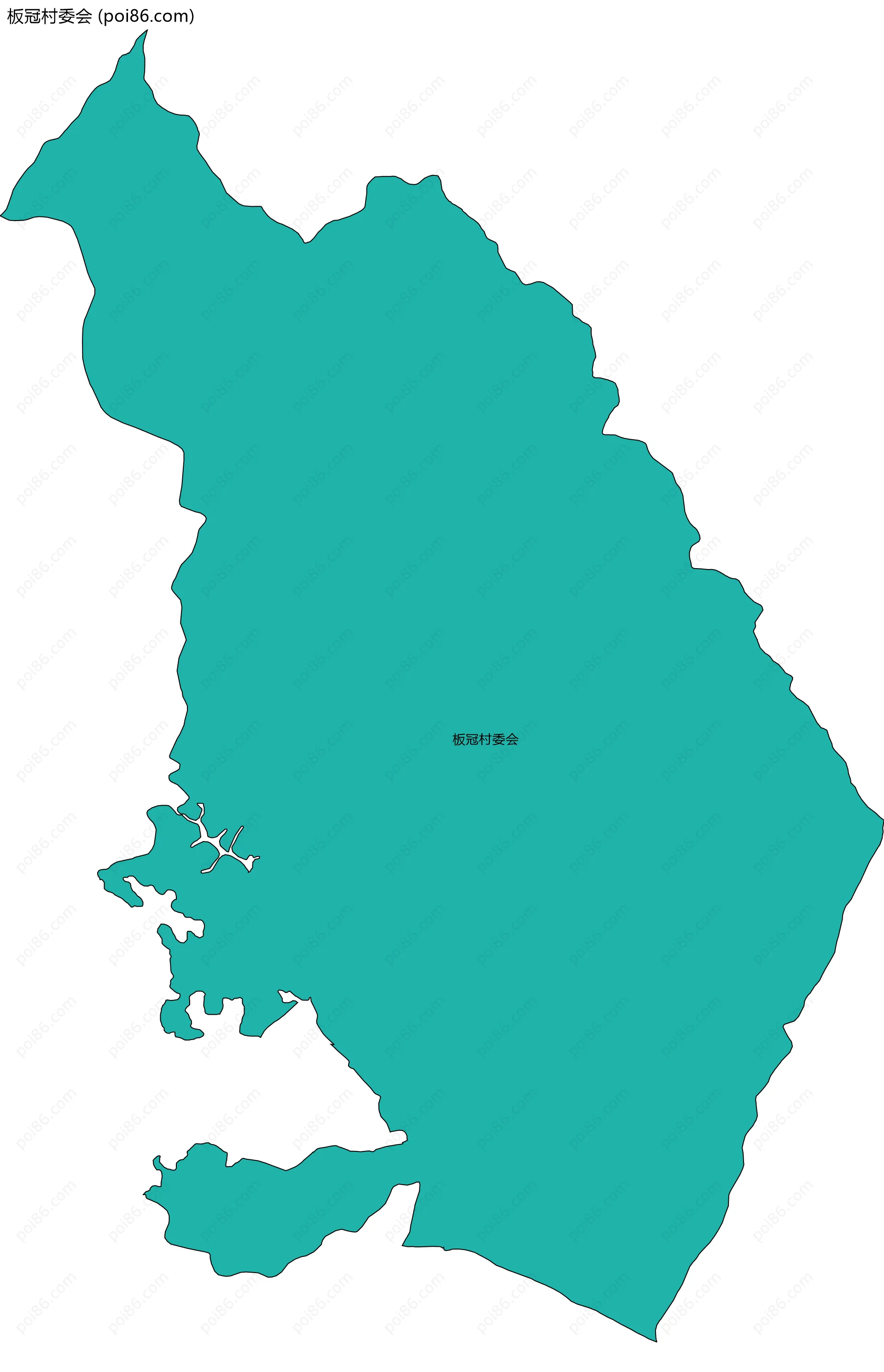 板冠村委会边界地图