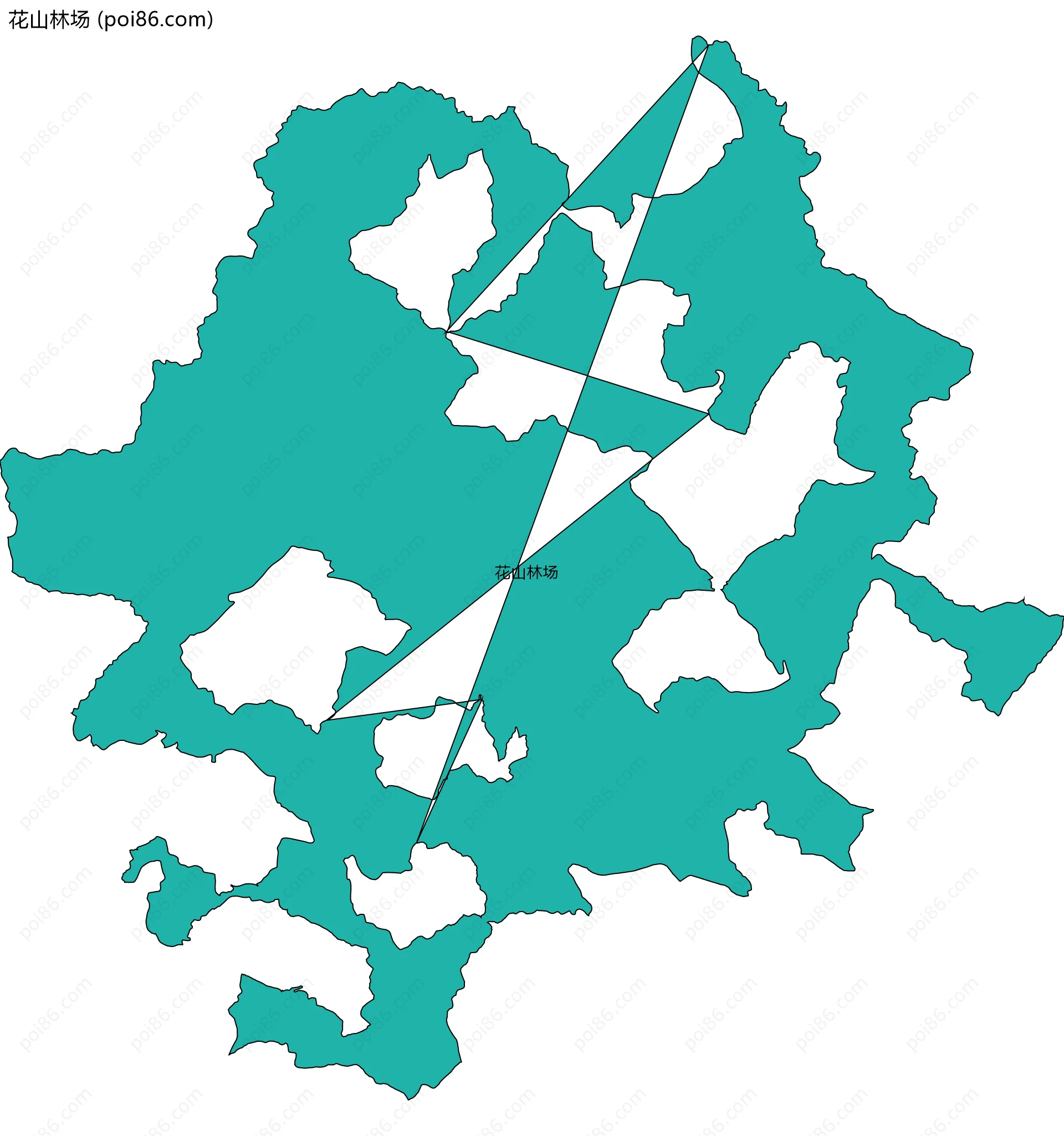 花山林场边界地图