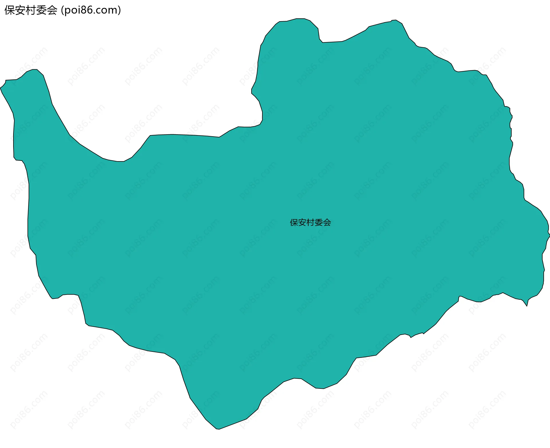 保安村委会边界地图