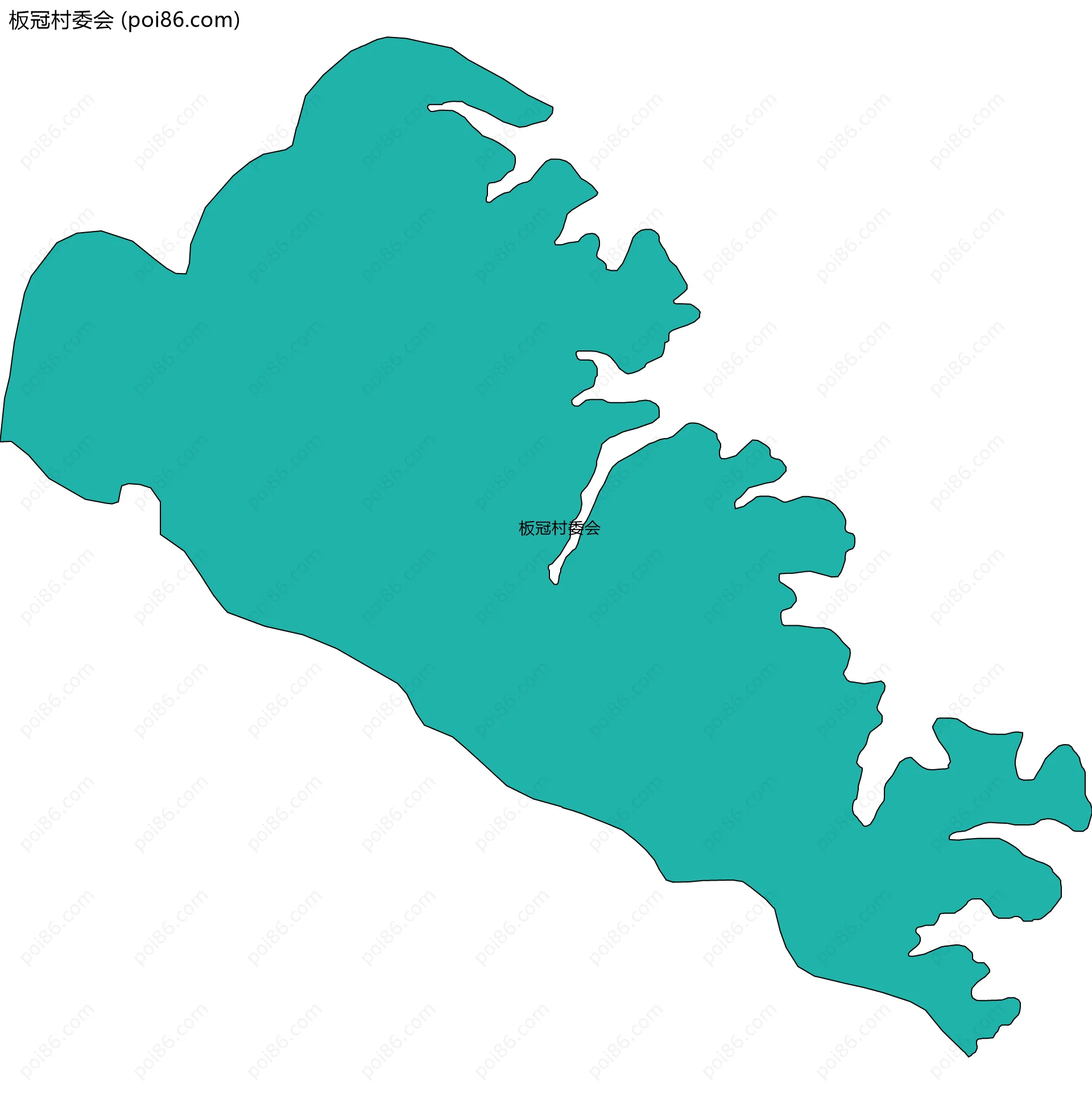 板冠村委会边界地图