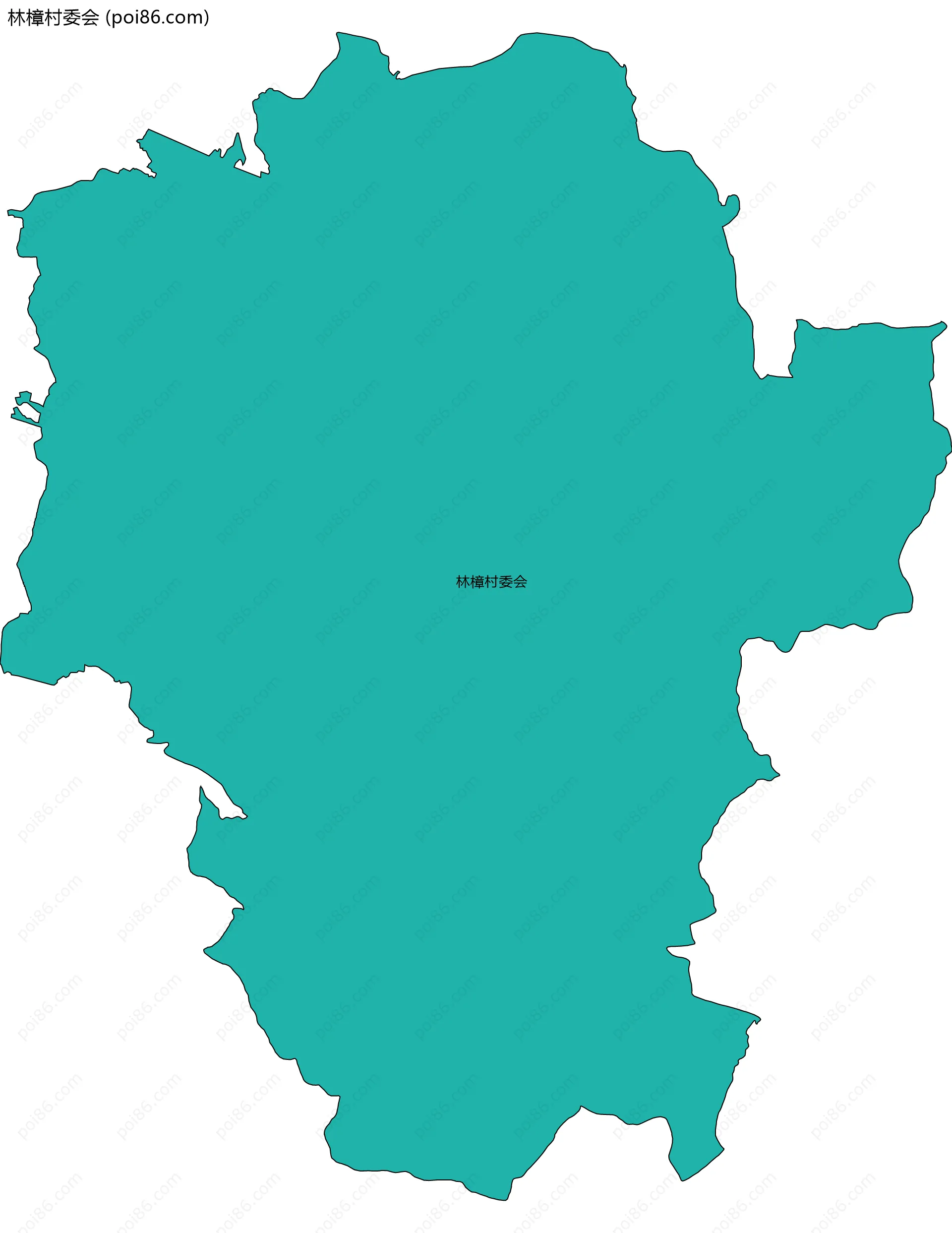 林樟村委会边界地图