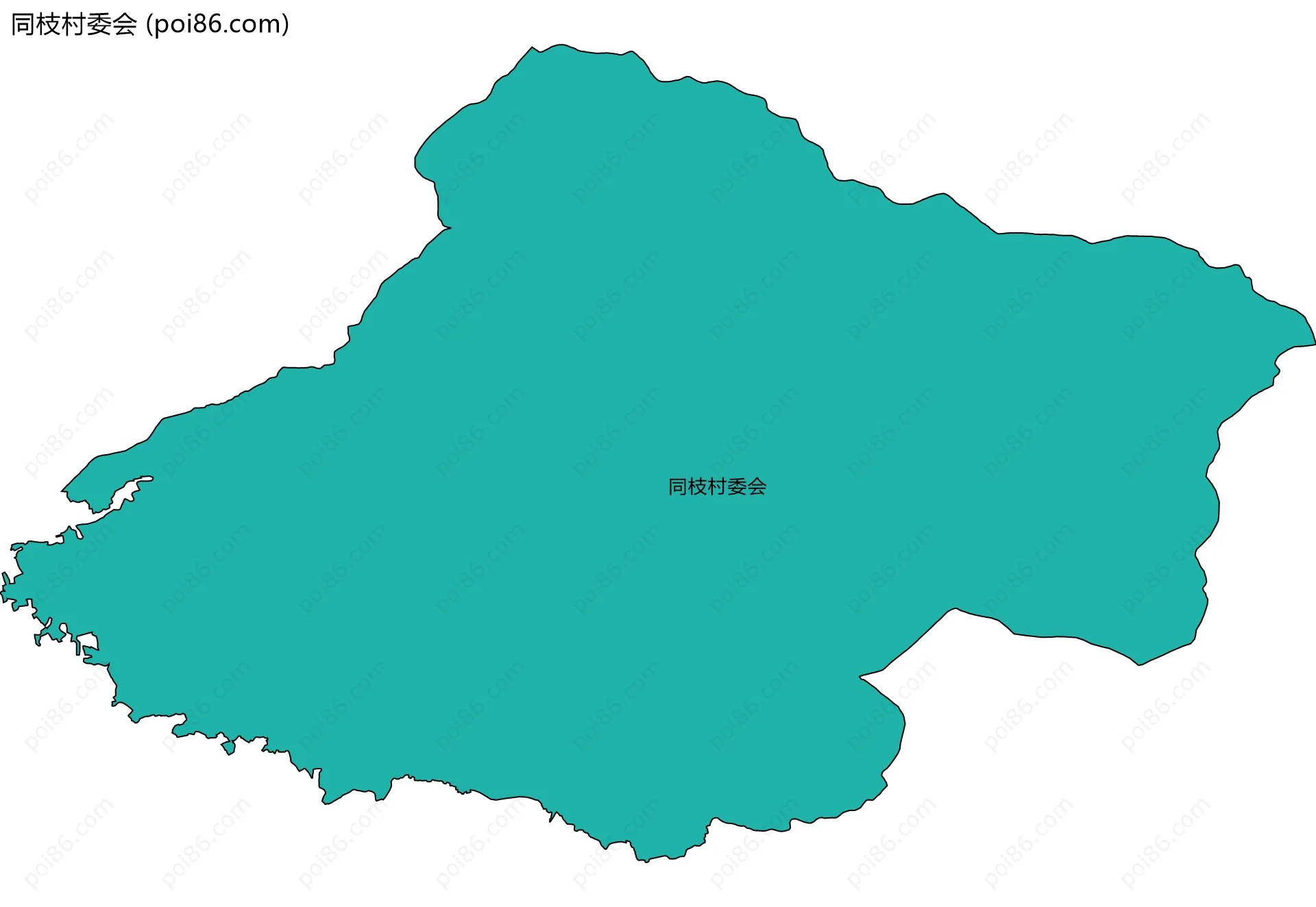 同枝村委会边界地图