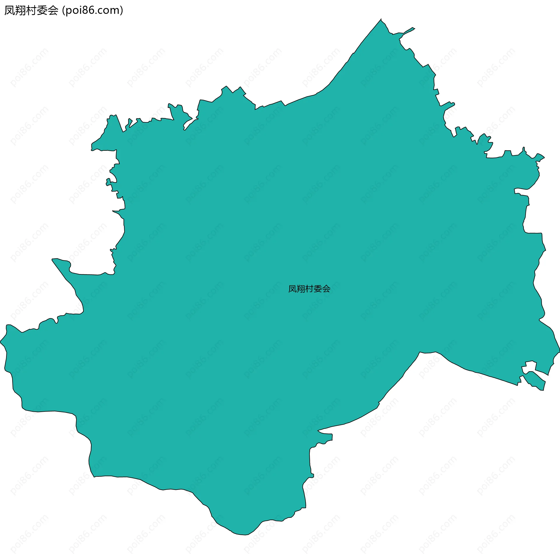 凤翔村委会边界地图