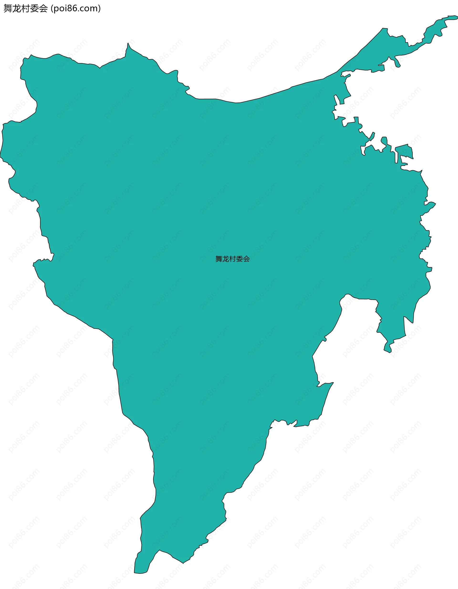 舞龙村委会边界地图