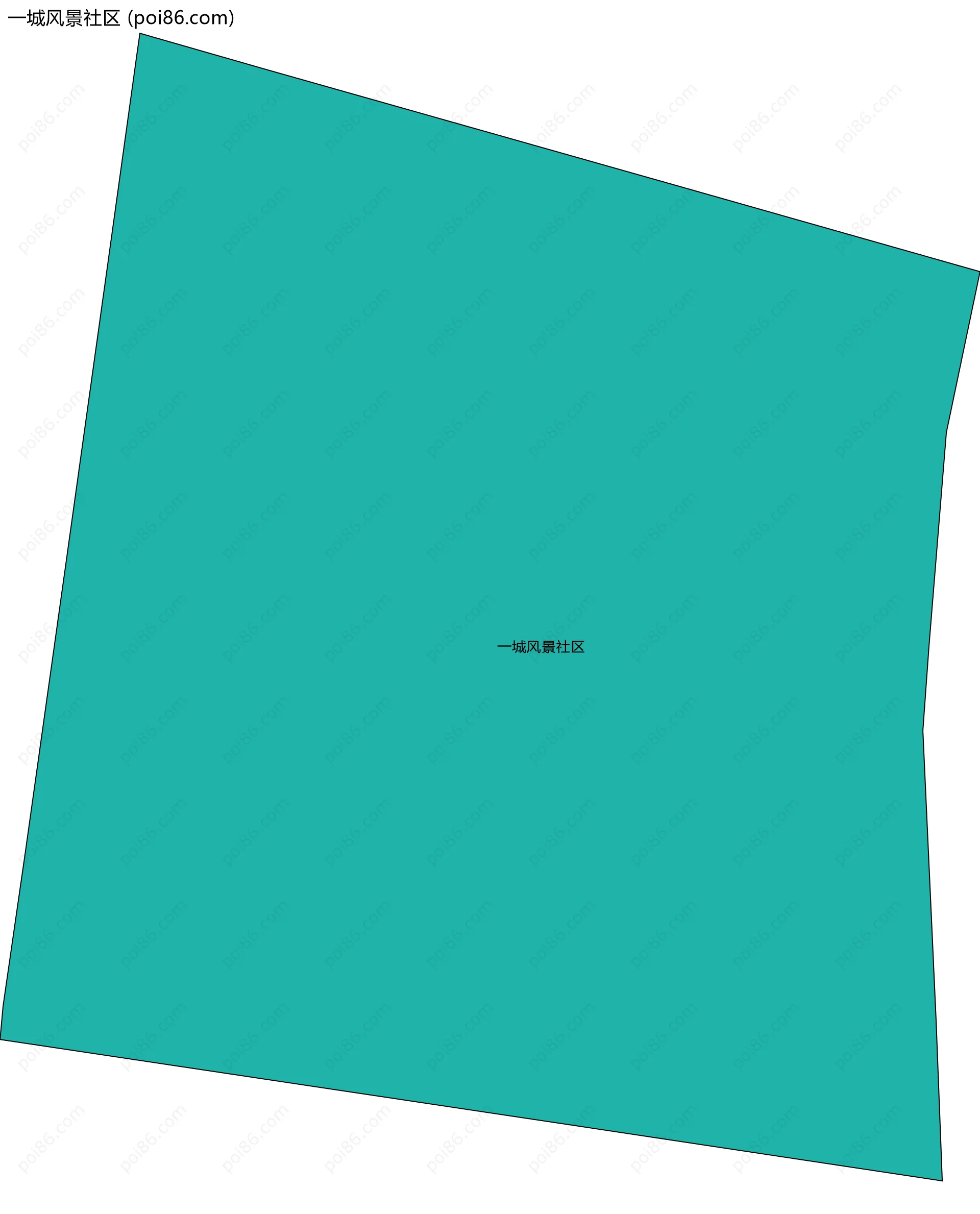 一城风景社区边界地图