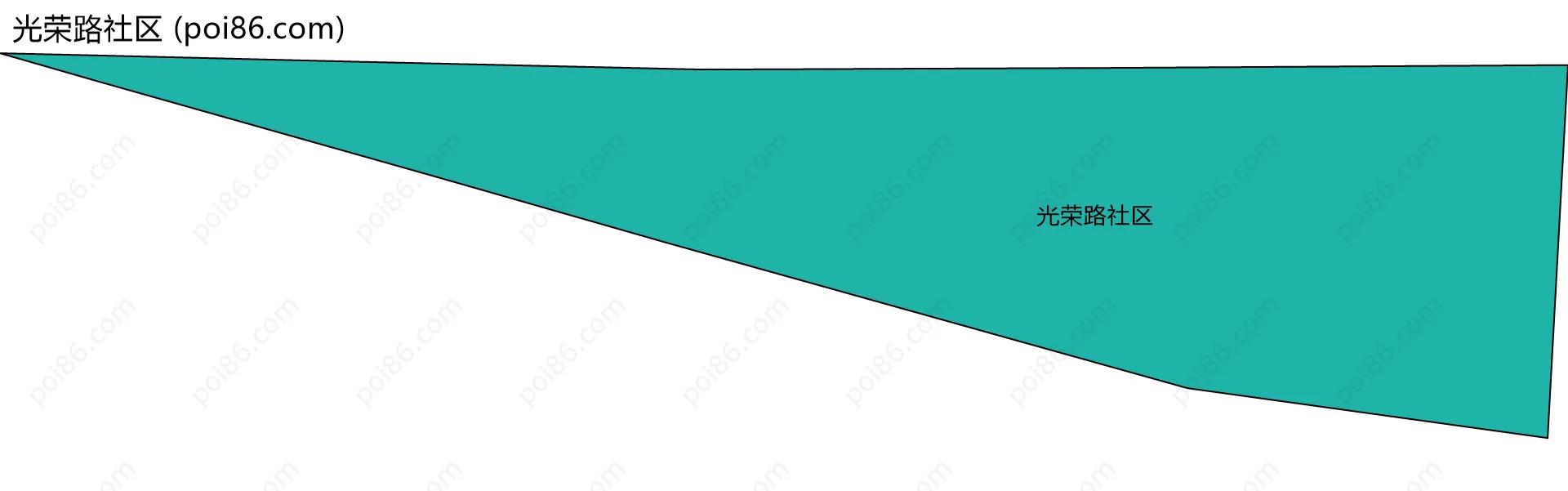 光荣路社区边界地图