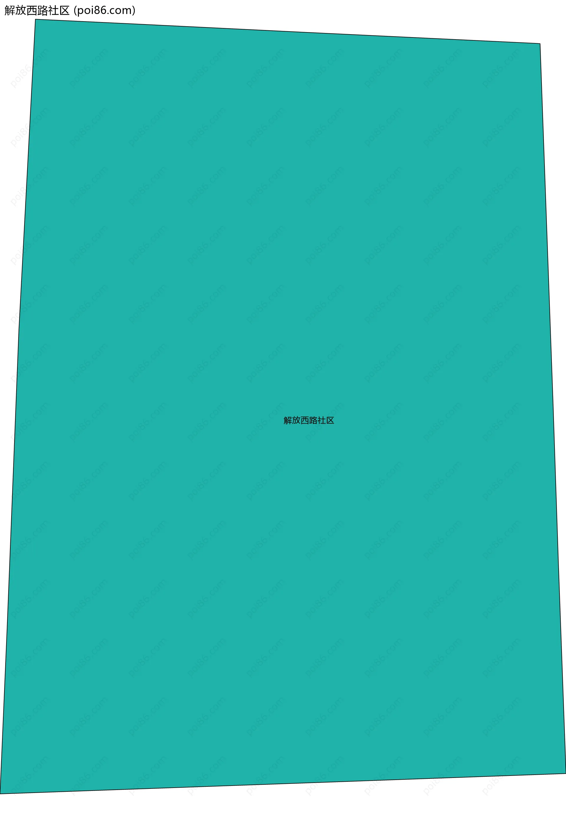 解放西路社区边界地图