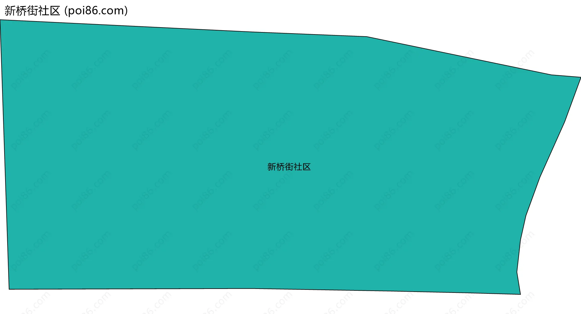 新桥街社区边界地图