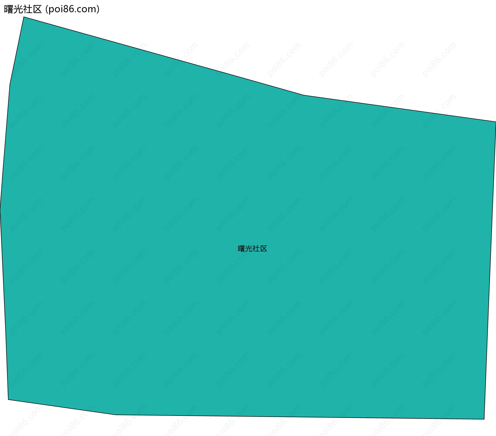曙光社区边界地图