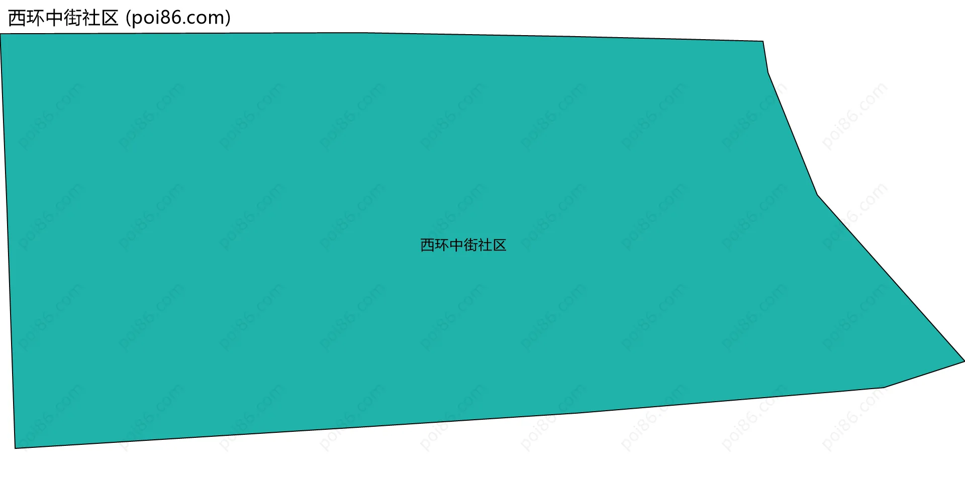 西环中街社区边界地图