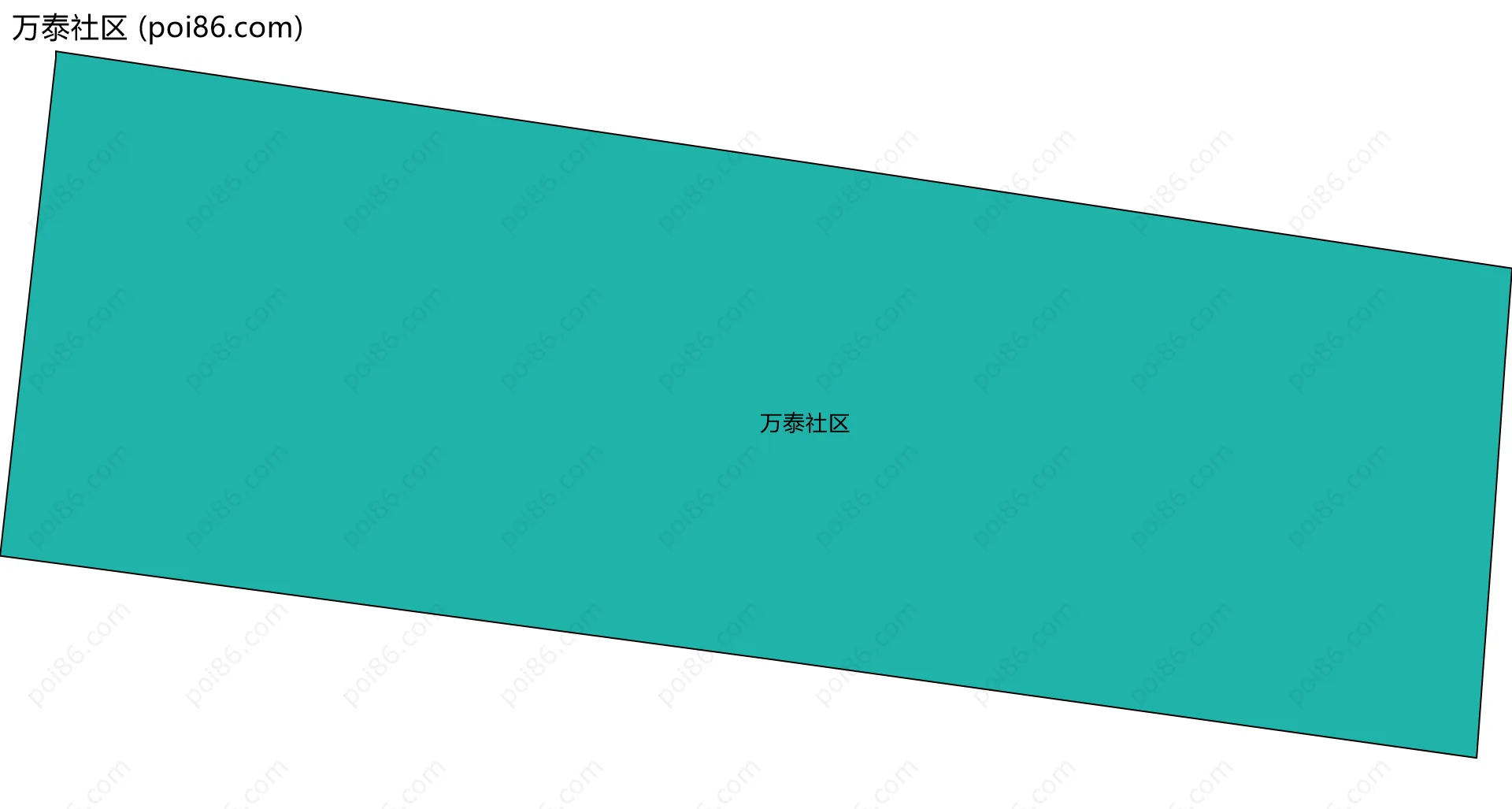 万泰社区边界地图