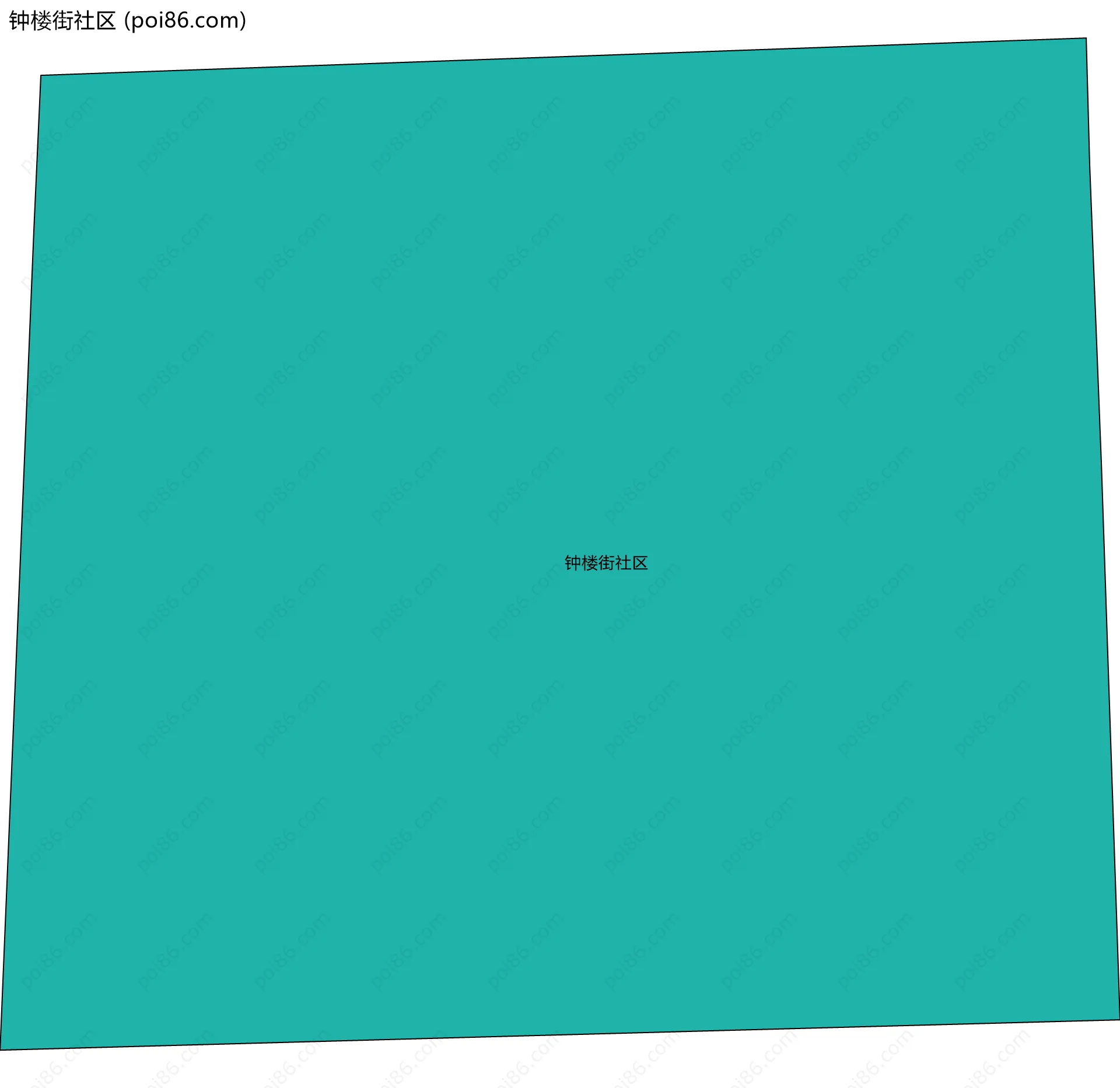 钟楼街社区边界地图