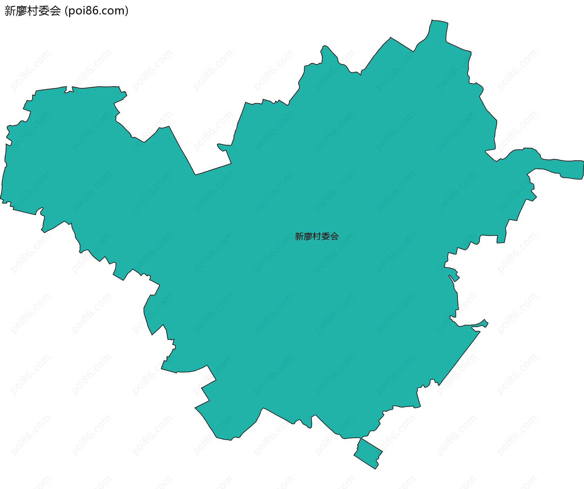 新廖村委会边界地图
