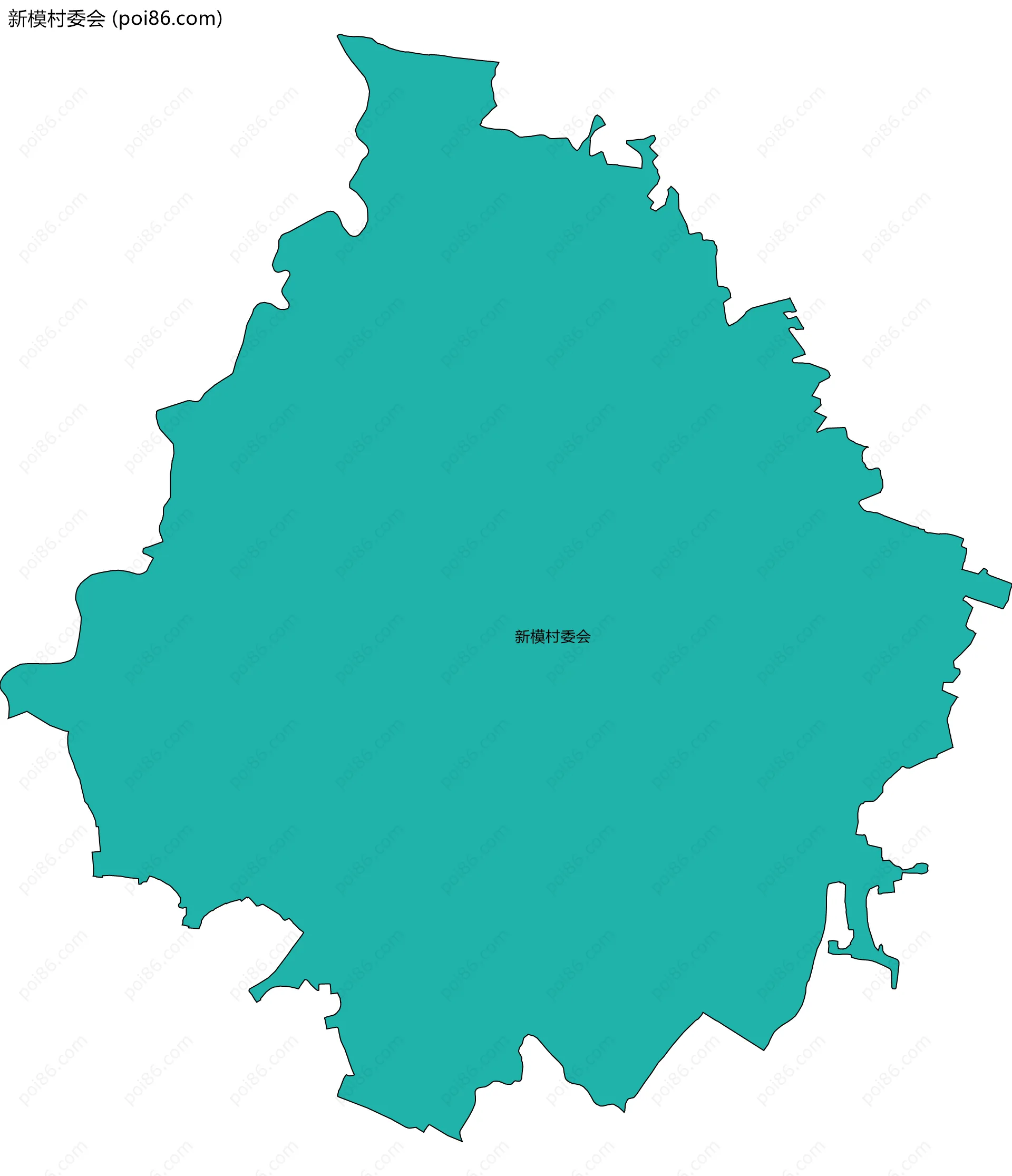 新模村委会边界地图