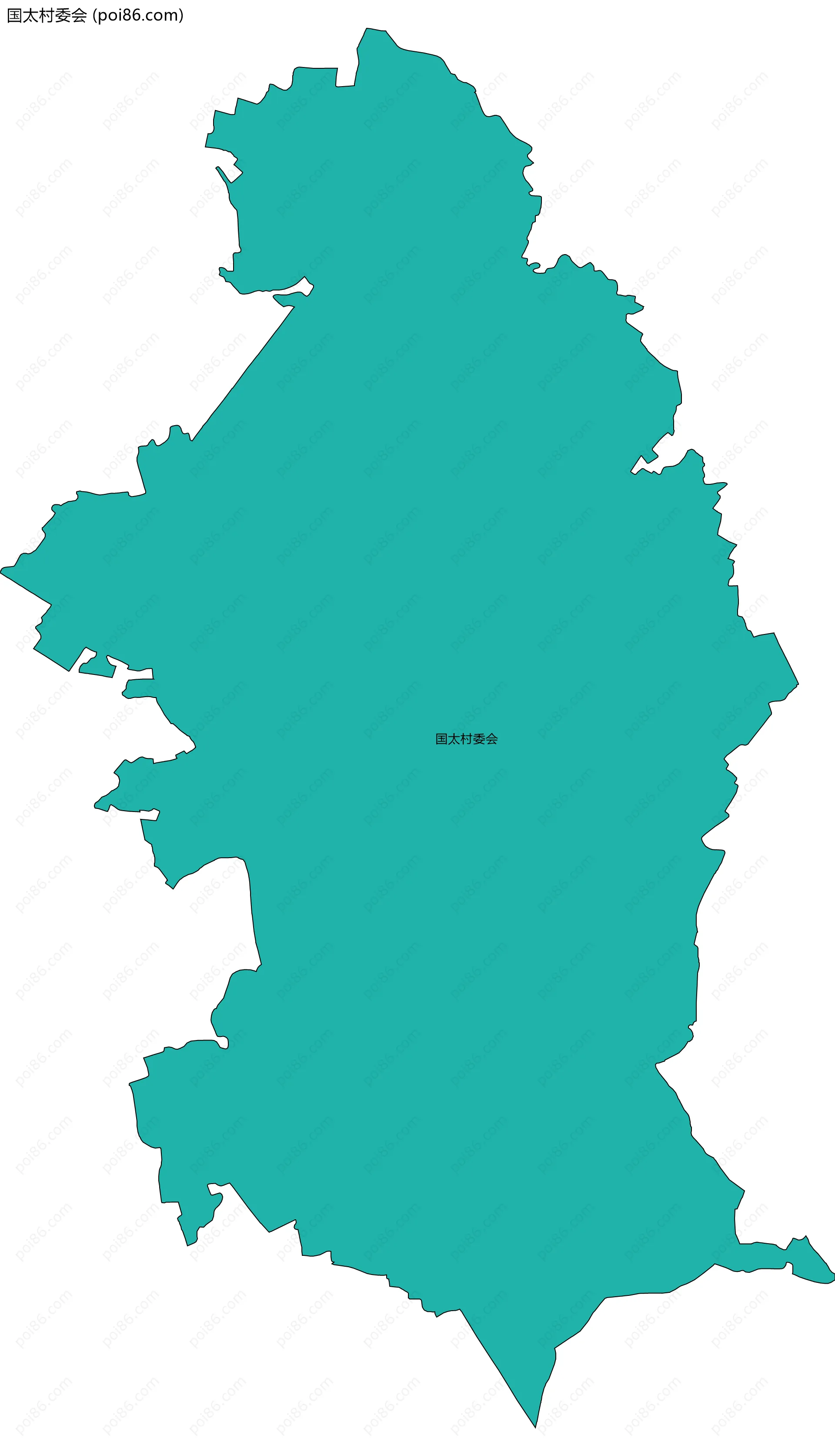 国太村委会边界地图