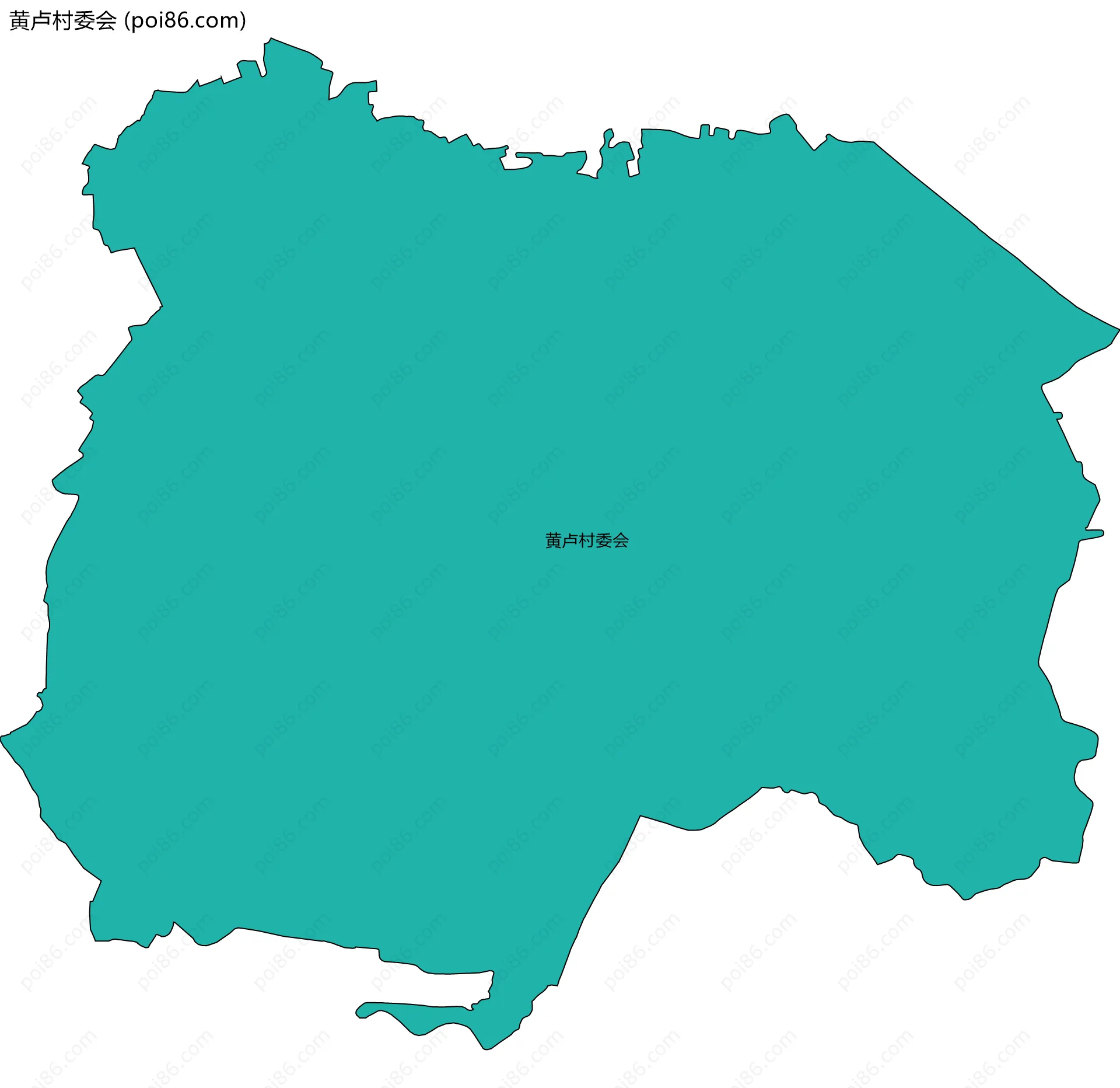 黄卢村委会边界地图