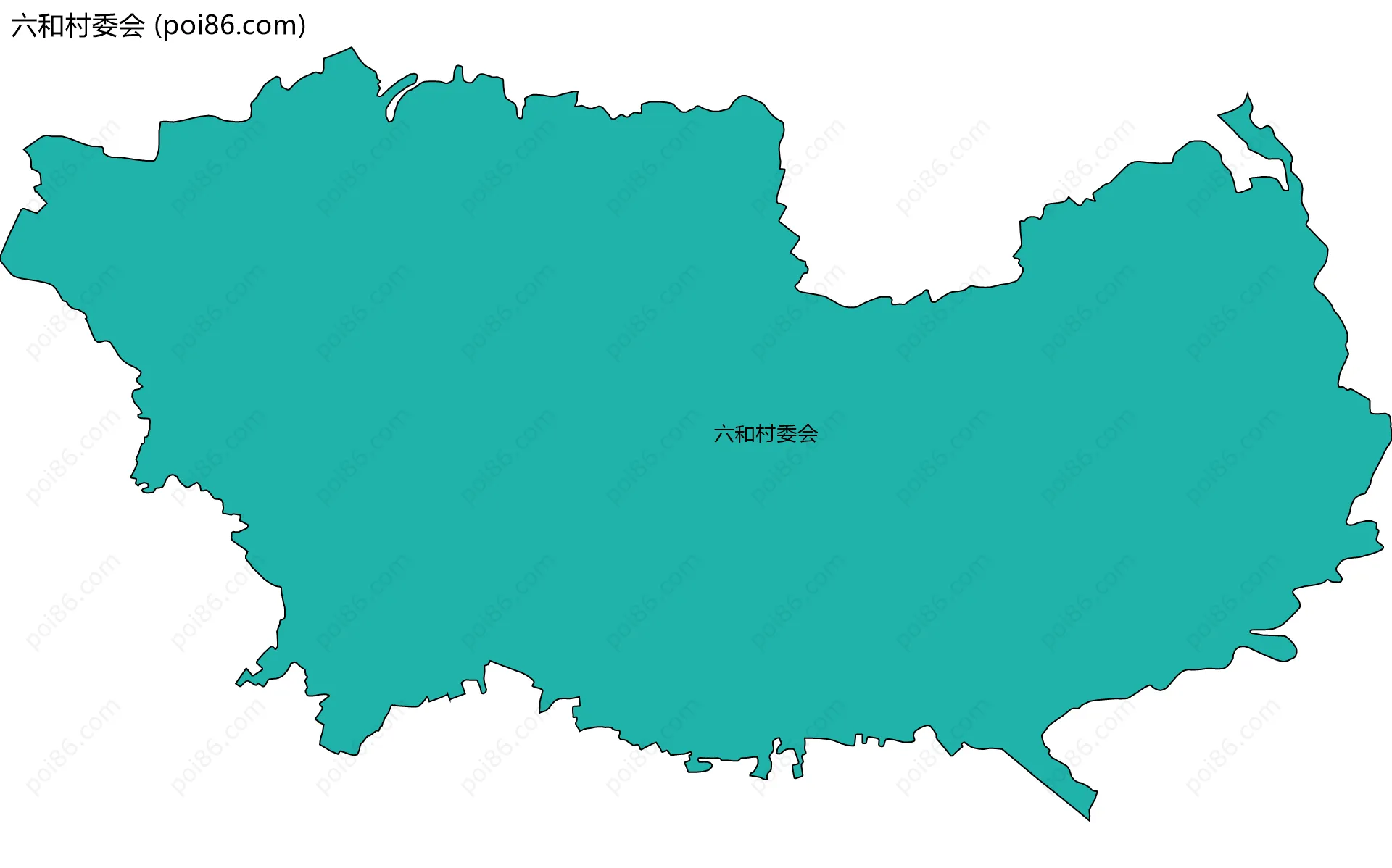 六和村委会边界地图