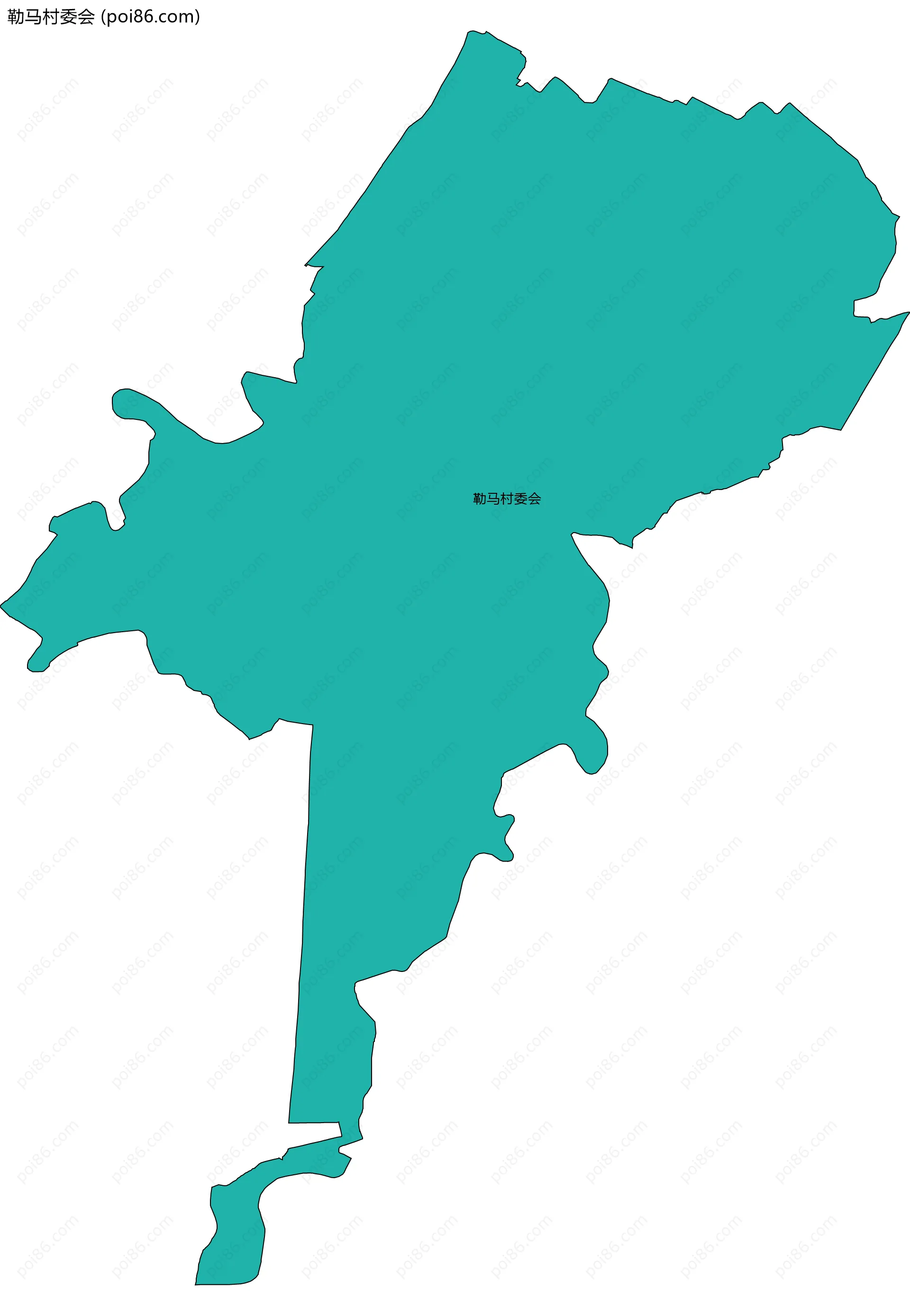 勒马村委会边界地图