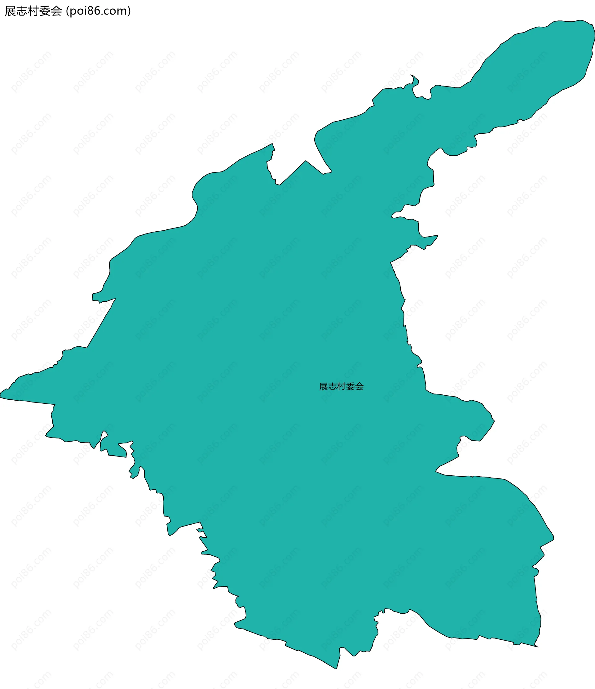 展志村委会边界地图