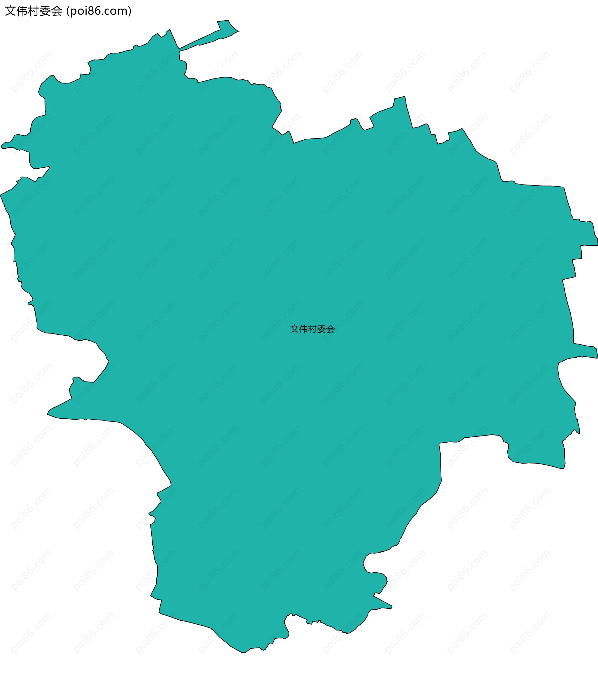 文伟村委会边界地图