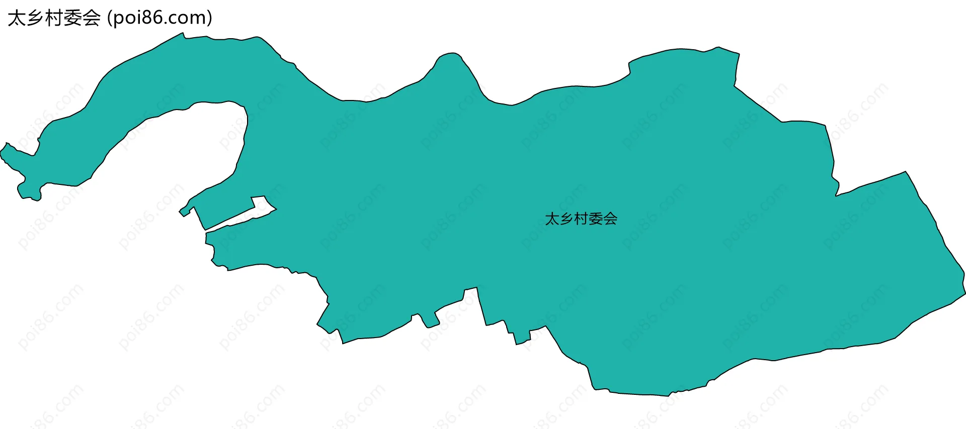 太乡村委会边界地图