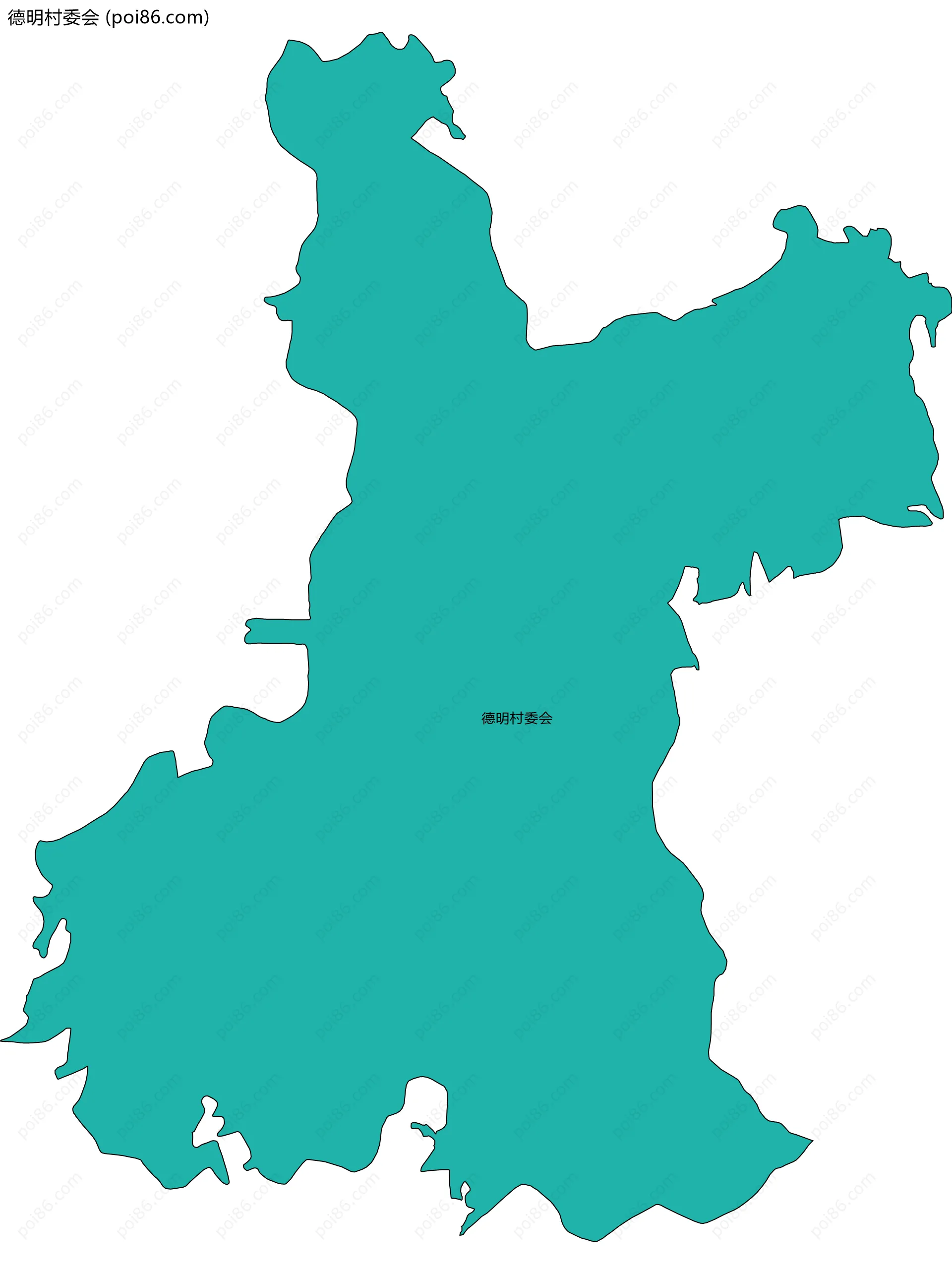 德明村委会边界地图