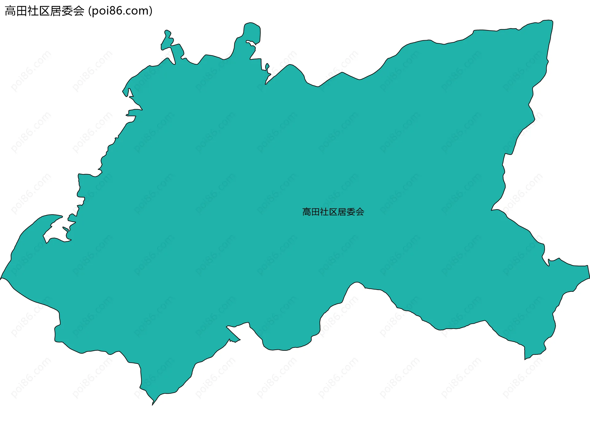 高田社区居委会边界地图