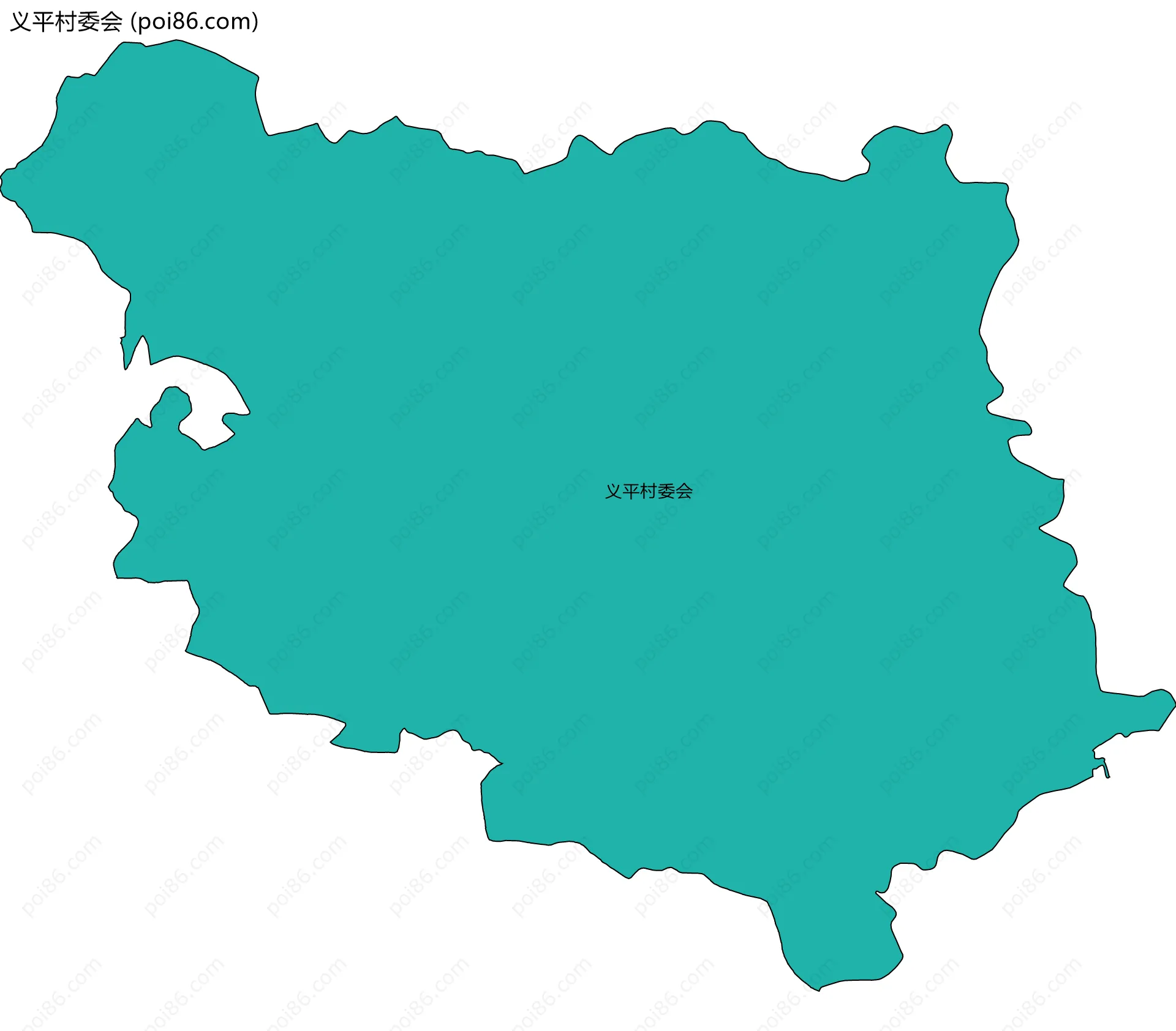 义平村委会边界地图