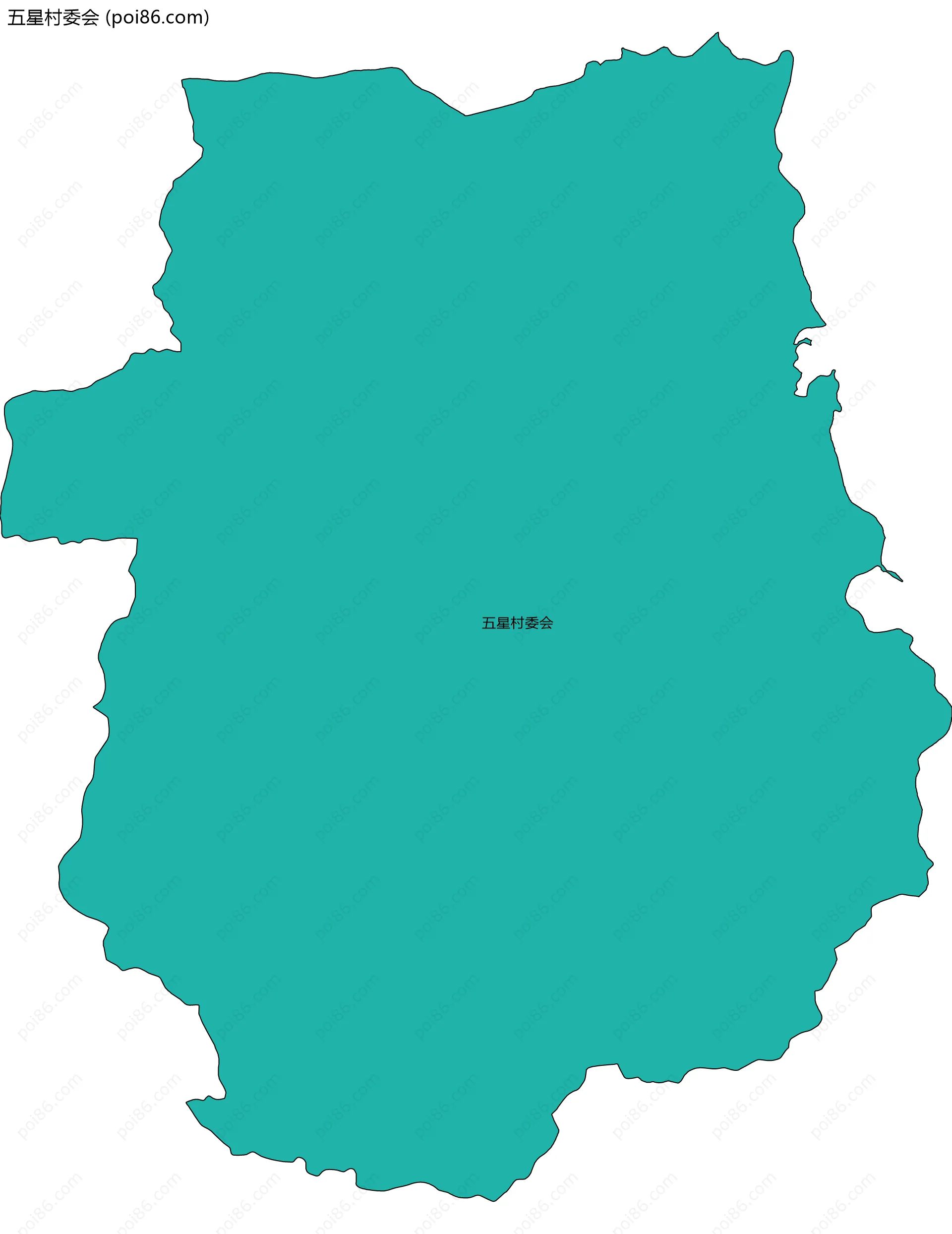 五星村委会边界地图