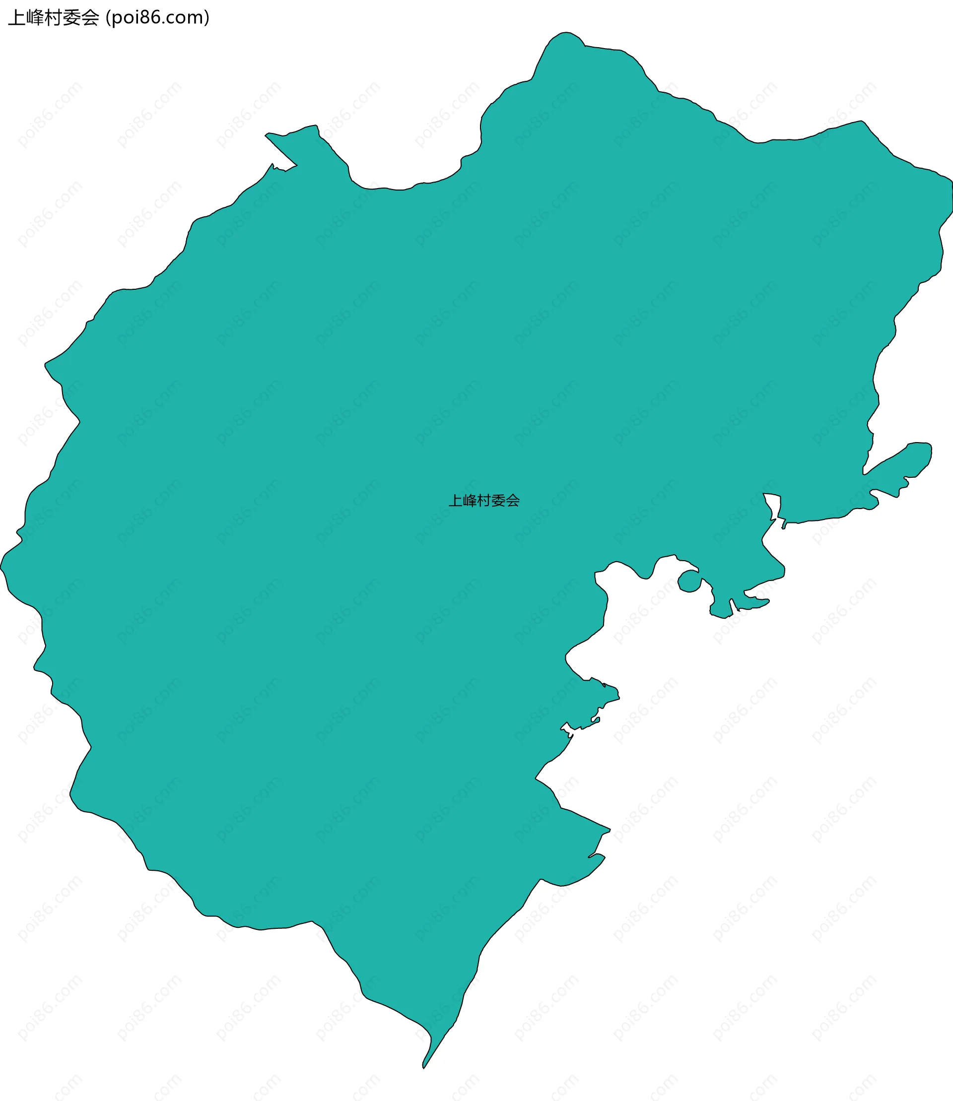 上峰村委会边界地图