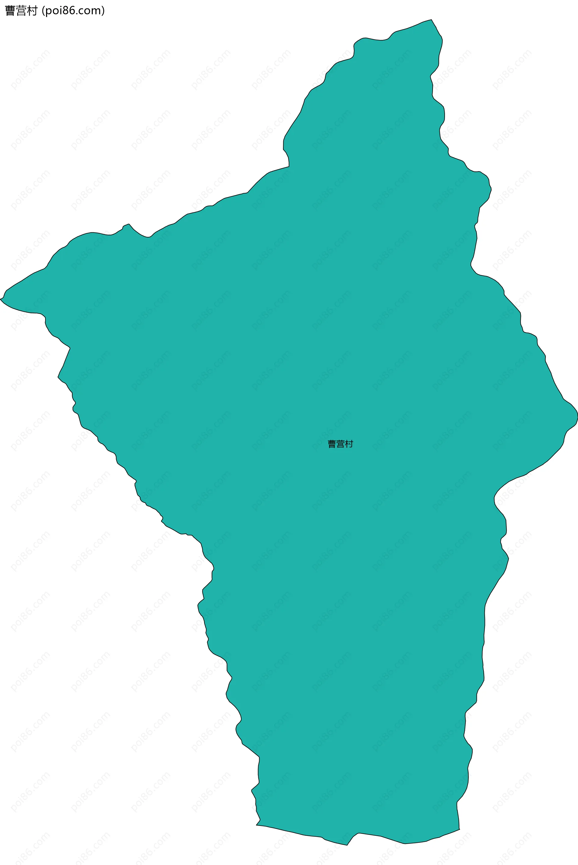 曹营村边界地图