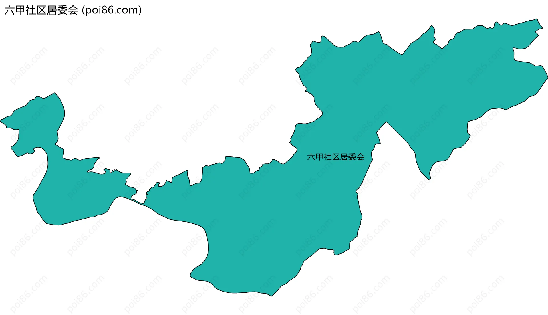 六甲社区居委会边界地图