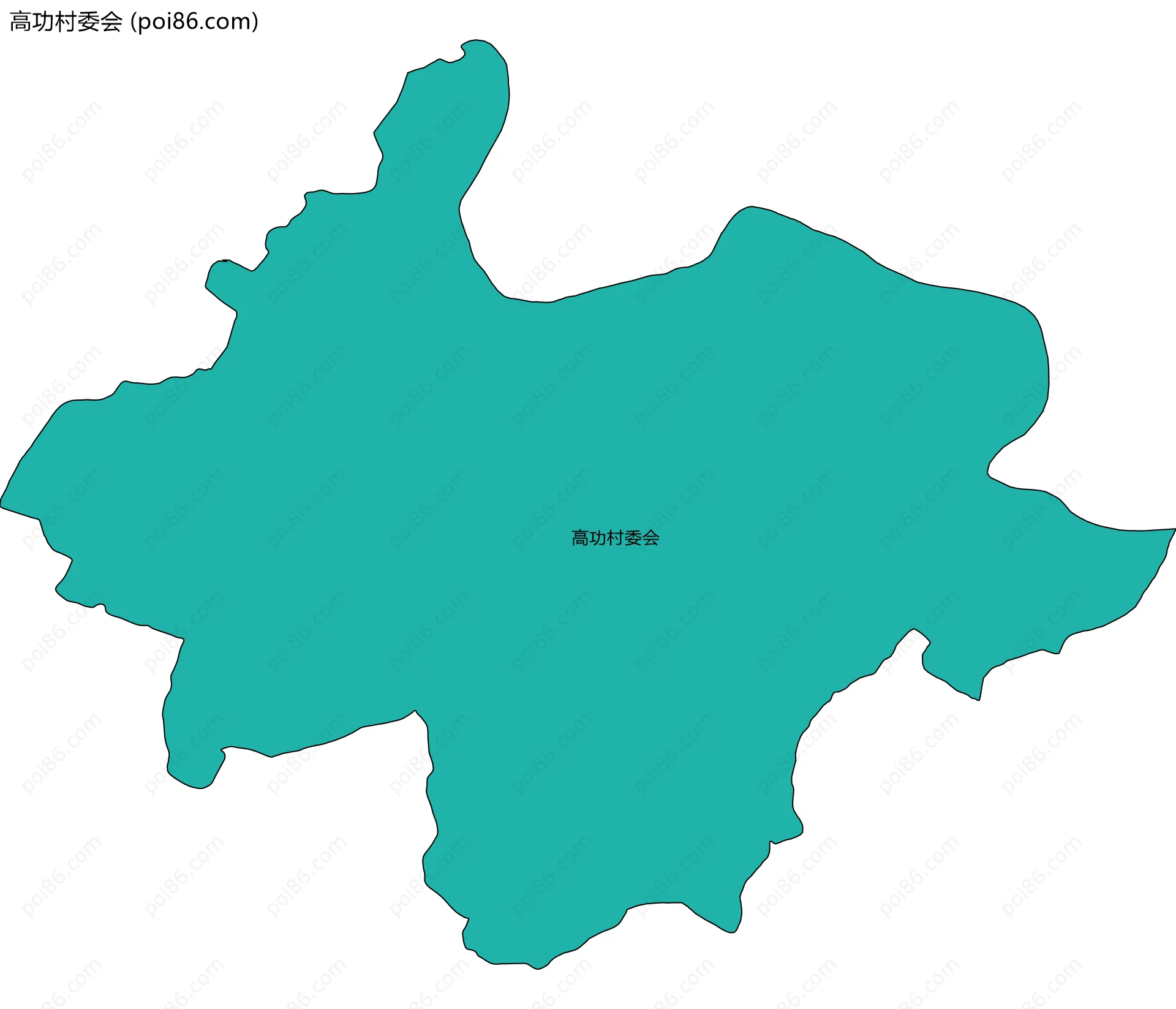 高功村委会边界地图