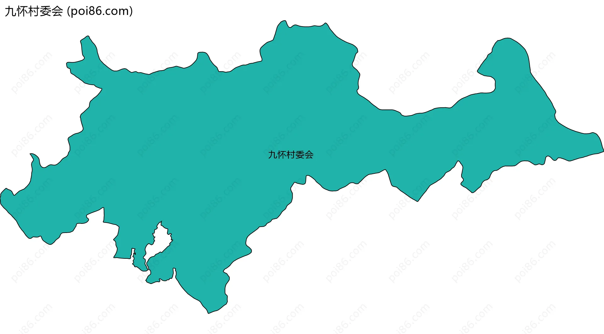 九怀村委会边界地图