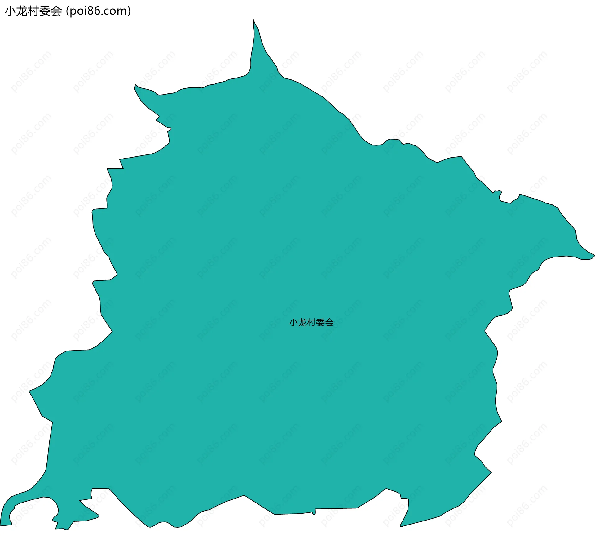 小龙村委会边界地图