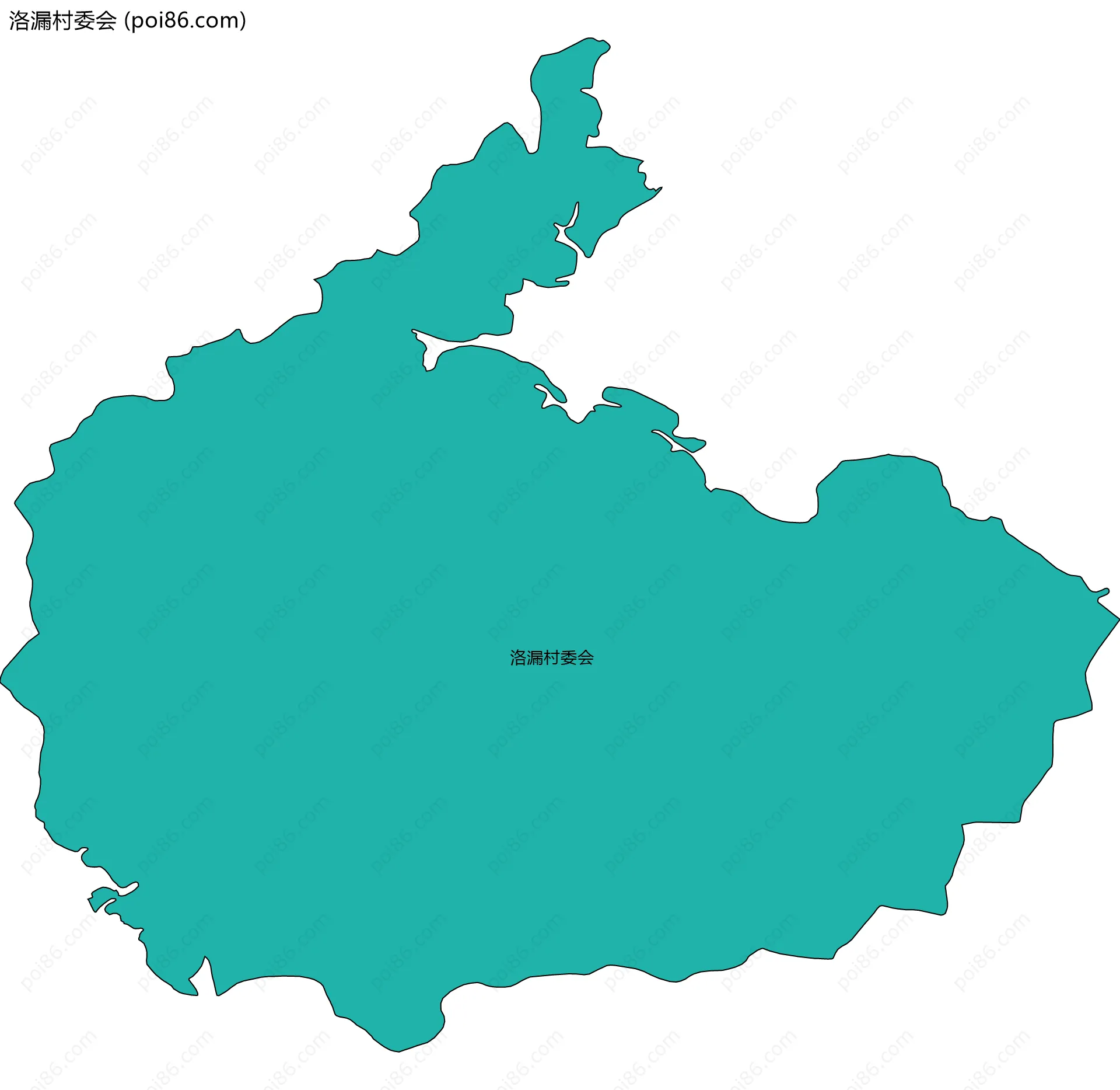 洛漏村委会边界地图