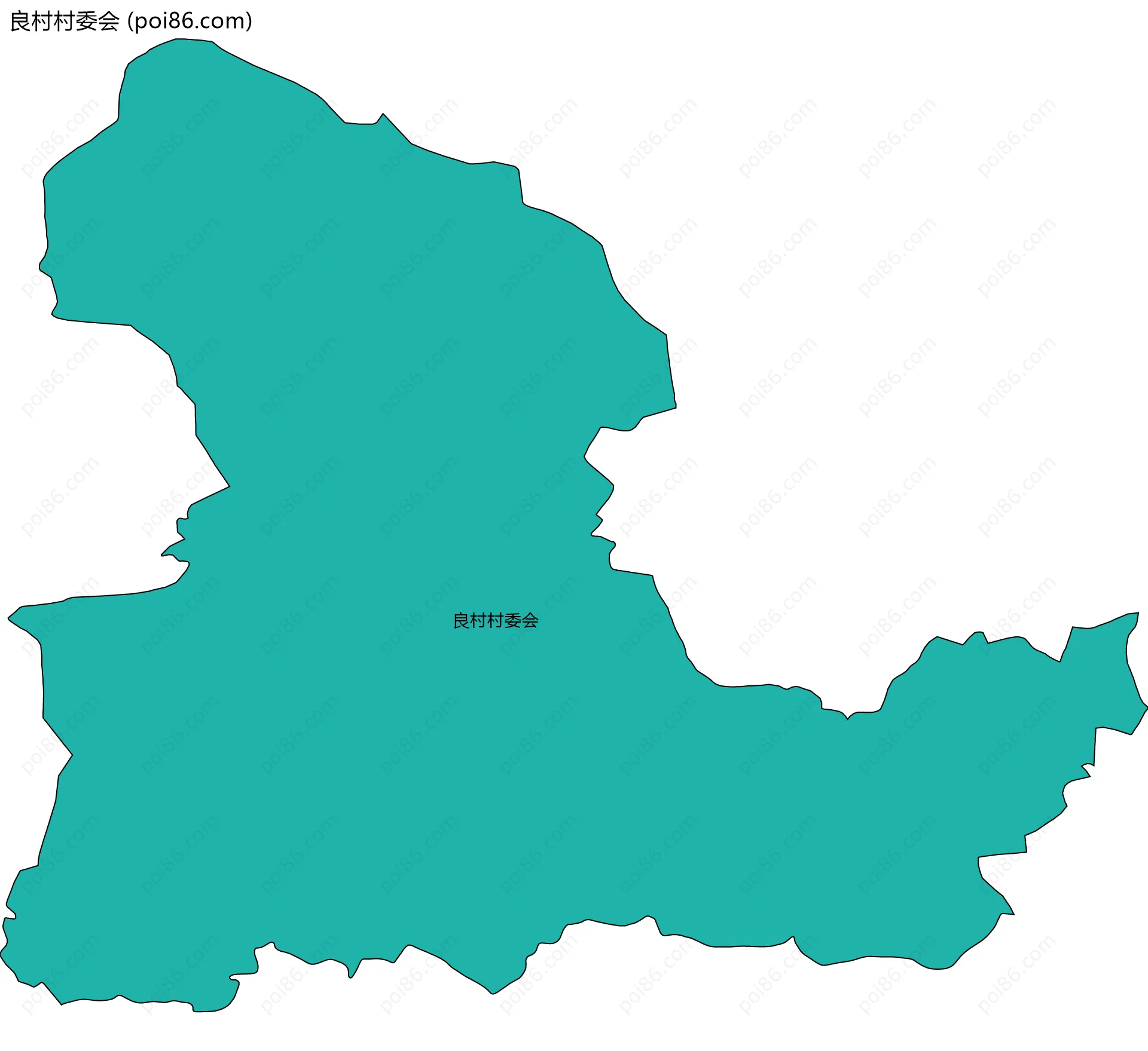 良村村委会边界地图