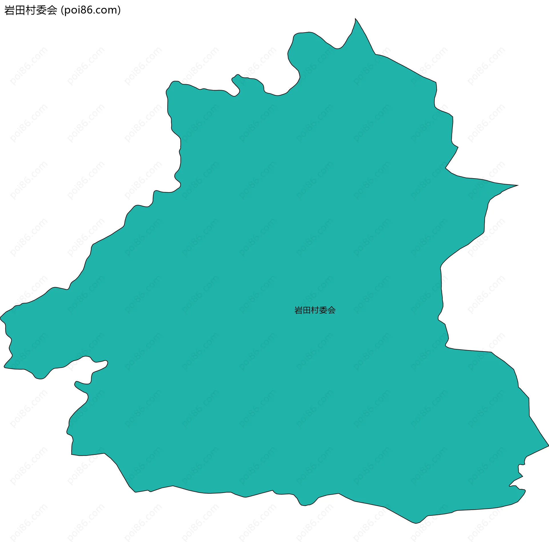 岩田村委会边界地图