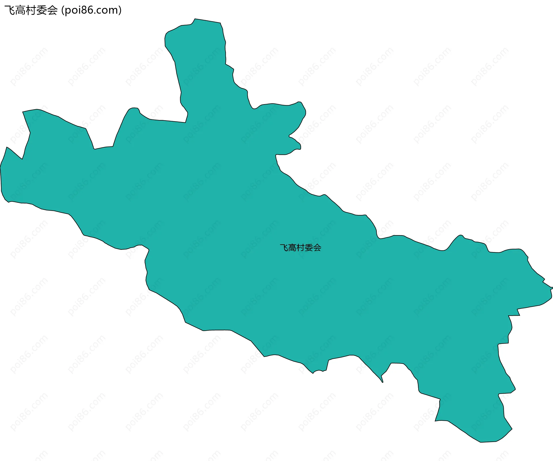 飞高村委会边界地图