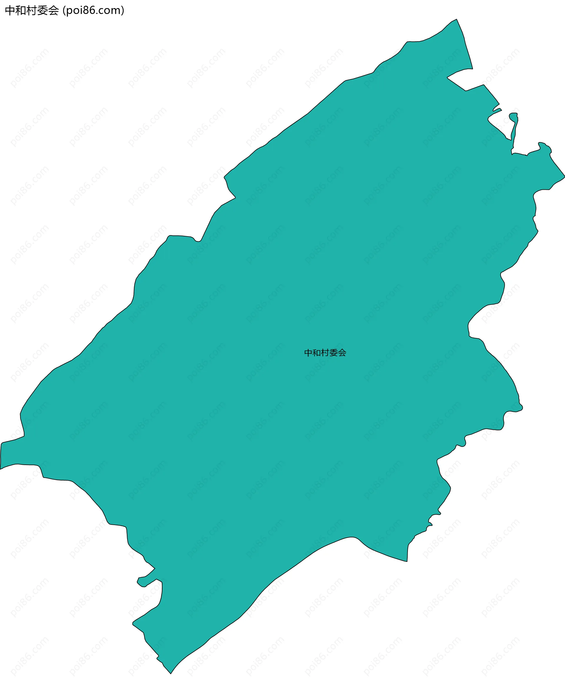 中和村委会边界地图