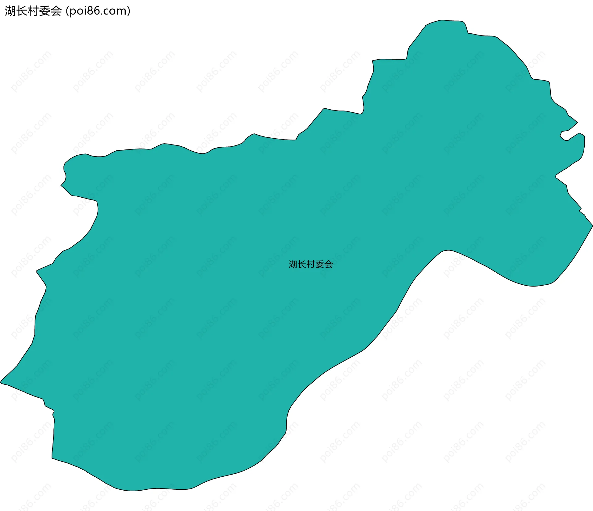 湖长村委会边界地图
