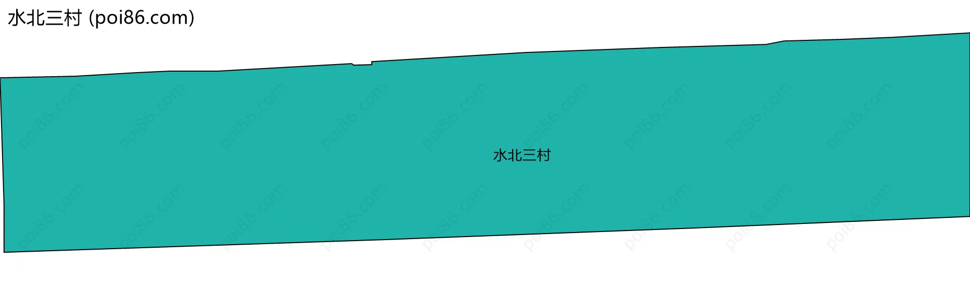 水北三村边界地图