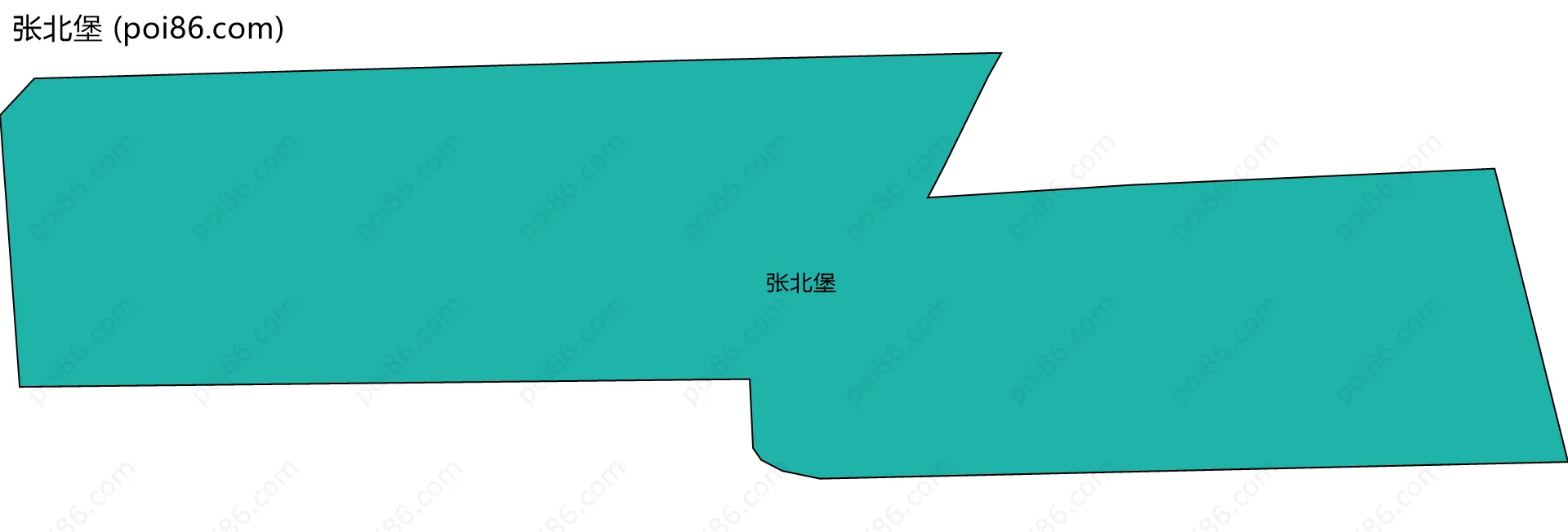 张北堡边界地图