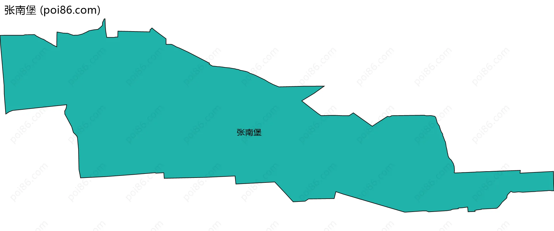 张南堡边界地图